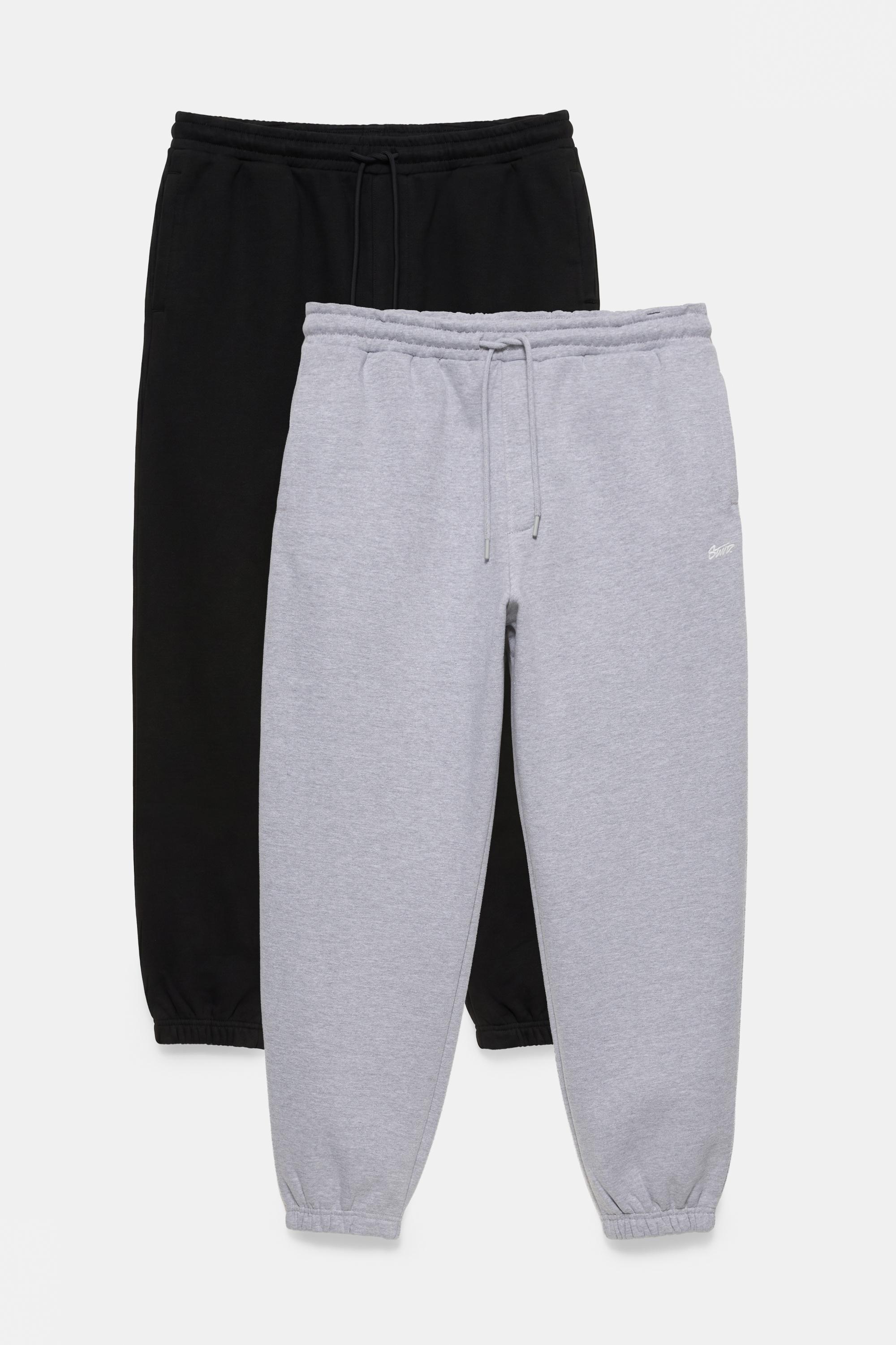 2-pack of STWD joggers — Grey marl