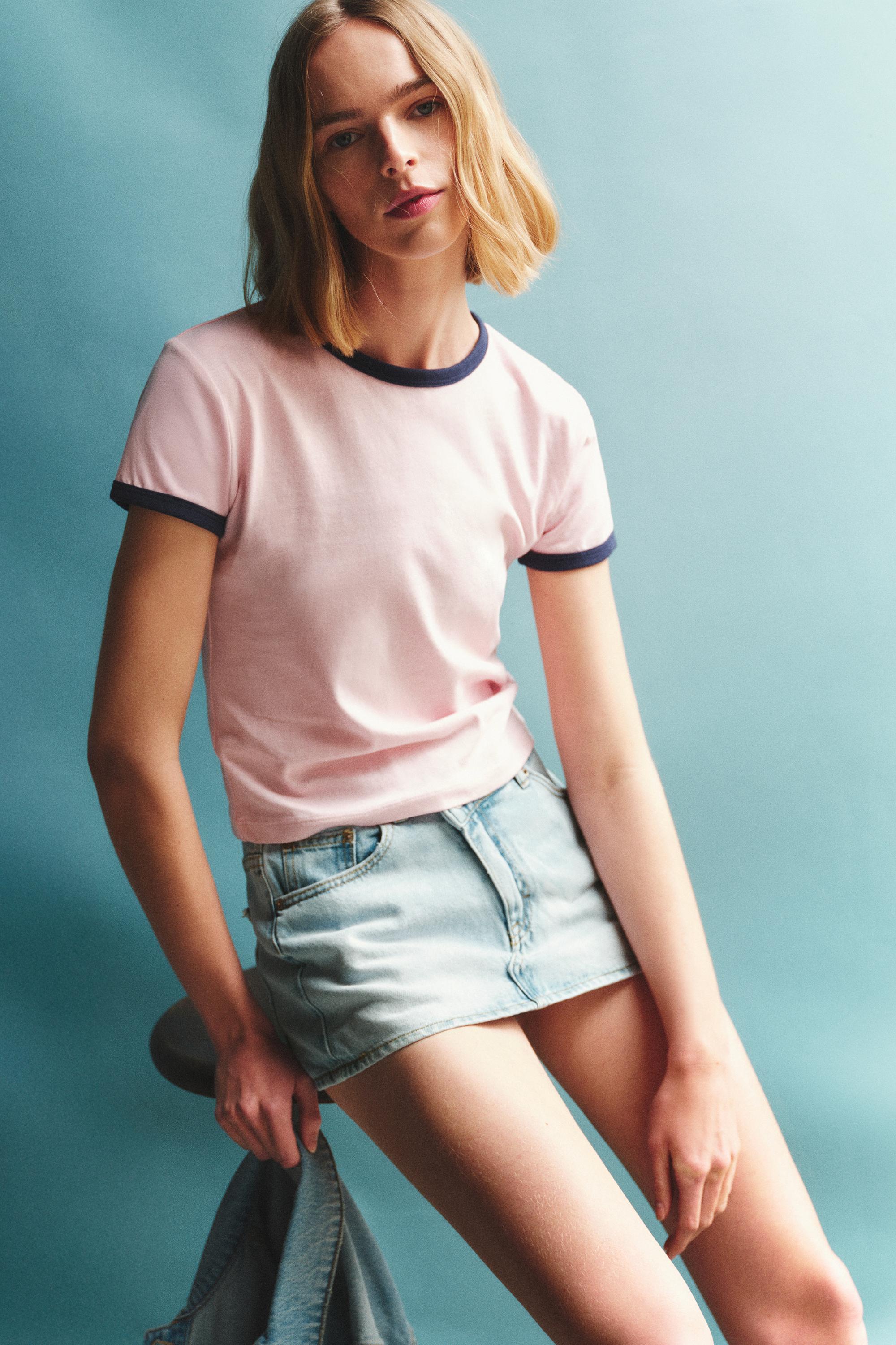 Çapraz belli kot şort etek - Görsel 59