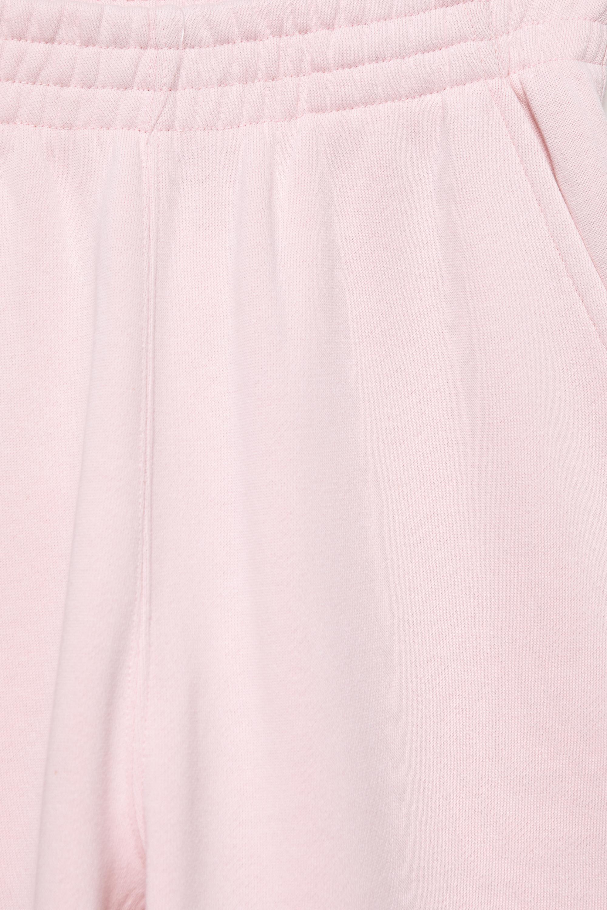 Barrel-leg joggers — Pastel pink