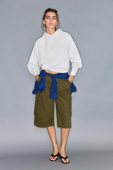 Hoodie with logo — Grey marl 4