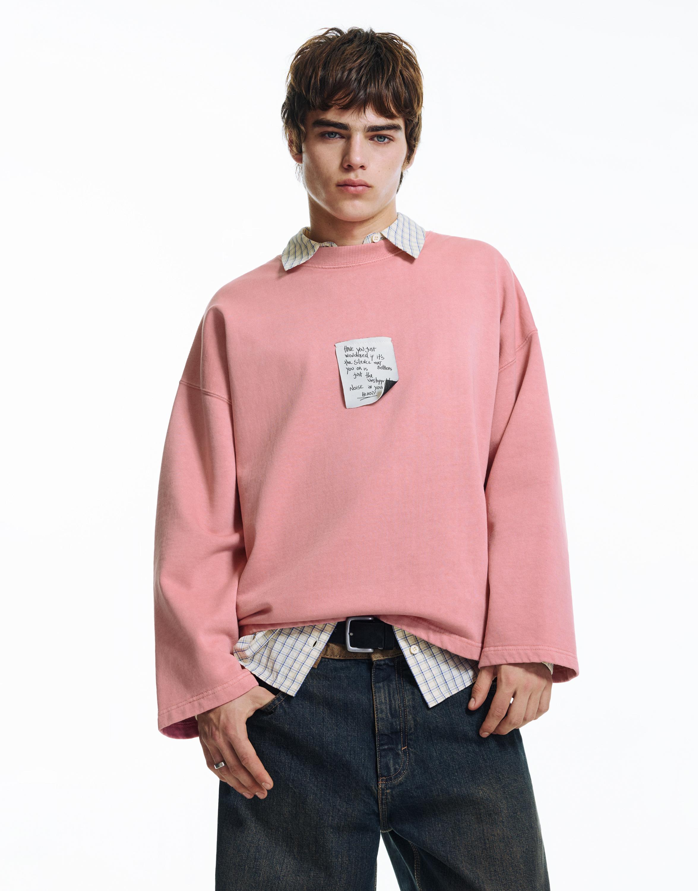 Pink label sweatshirt — Pink