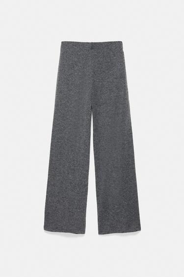 Soft-touch wide-leg trousers — Anthracite grey 5