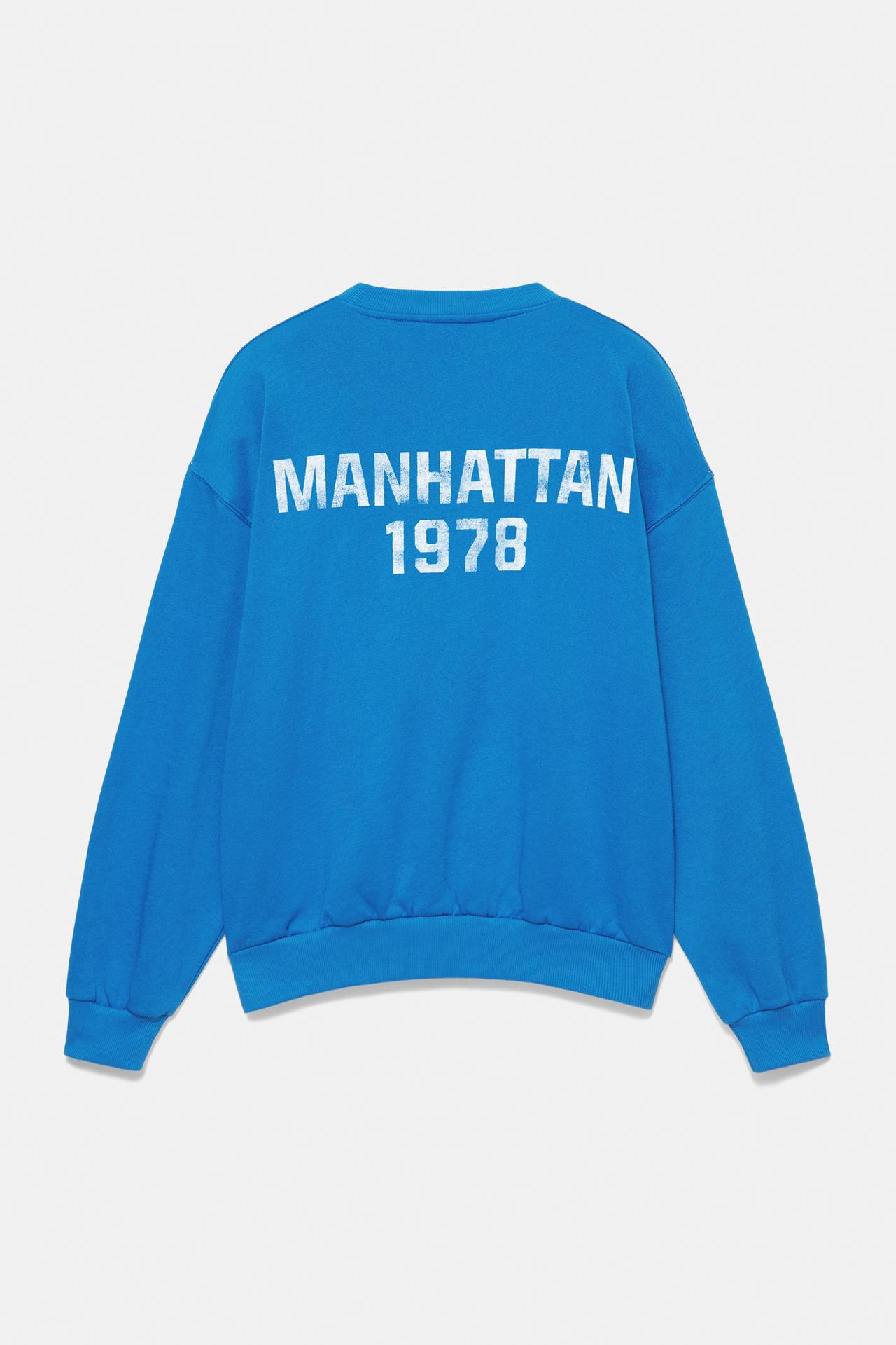 Blue New York sweatshirt — Deep blue