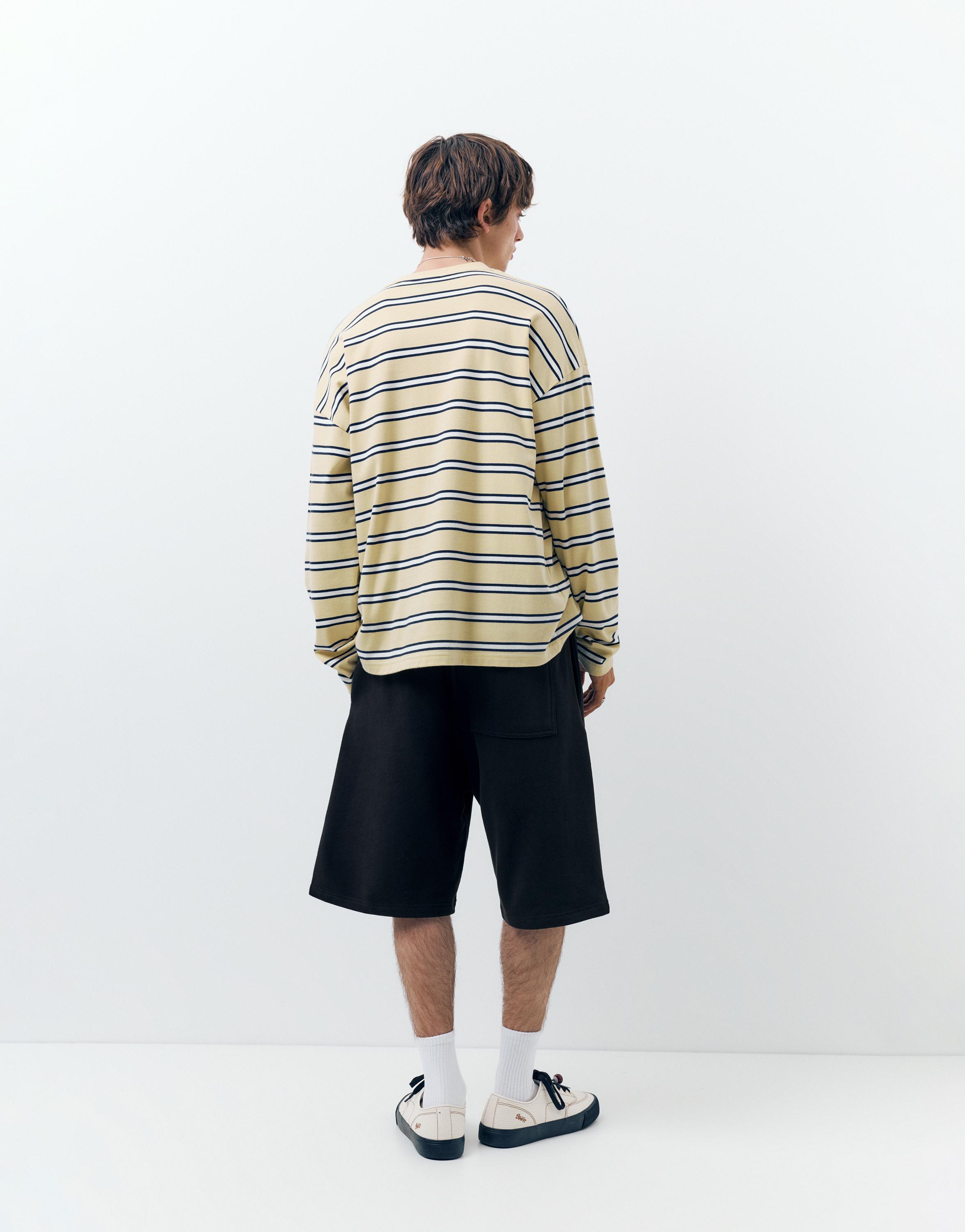 Wide leg jogger bermuda - Görsel 15