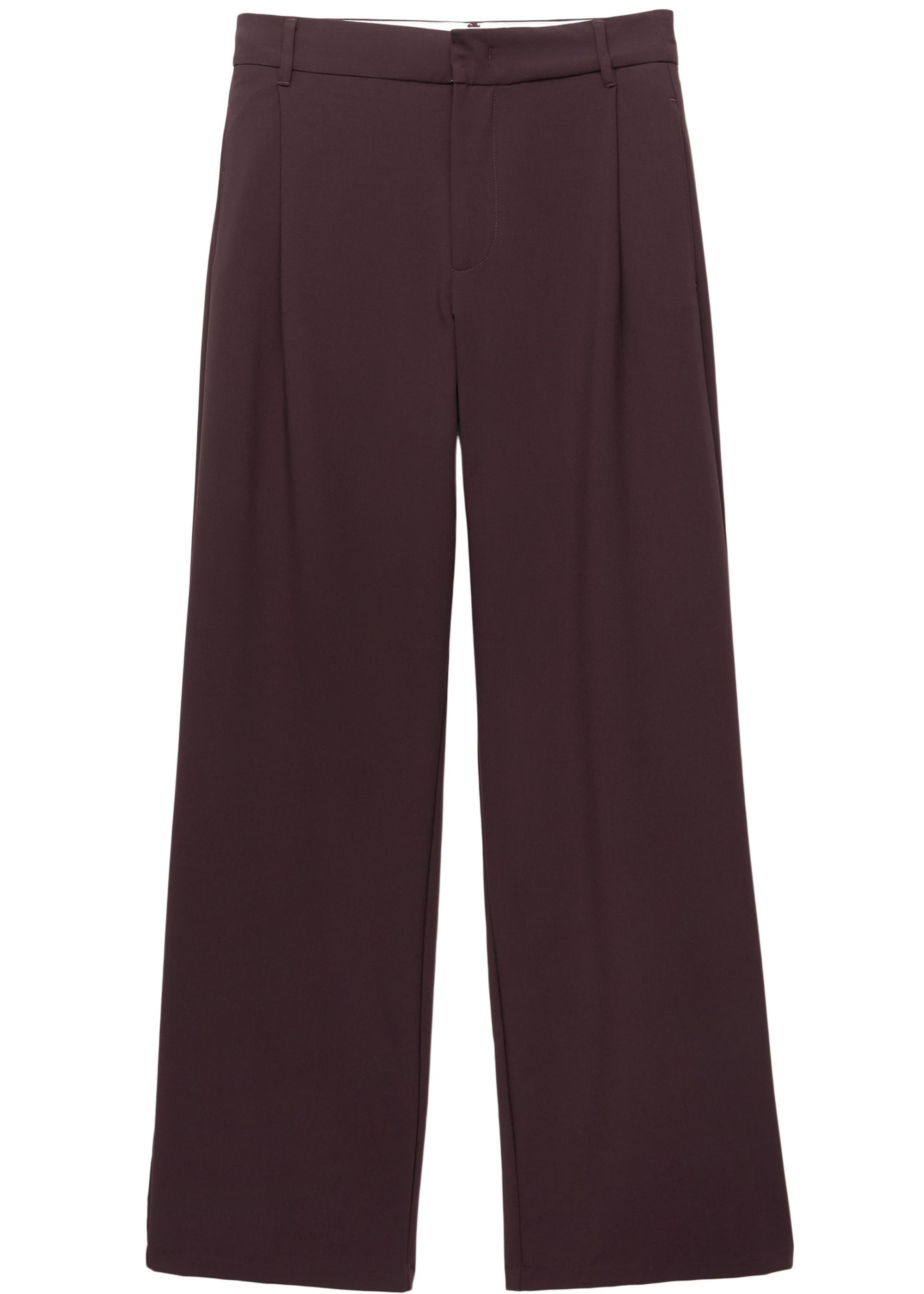 Darted smart trousers — Burgundy