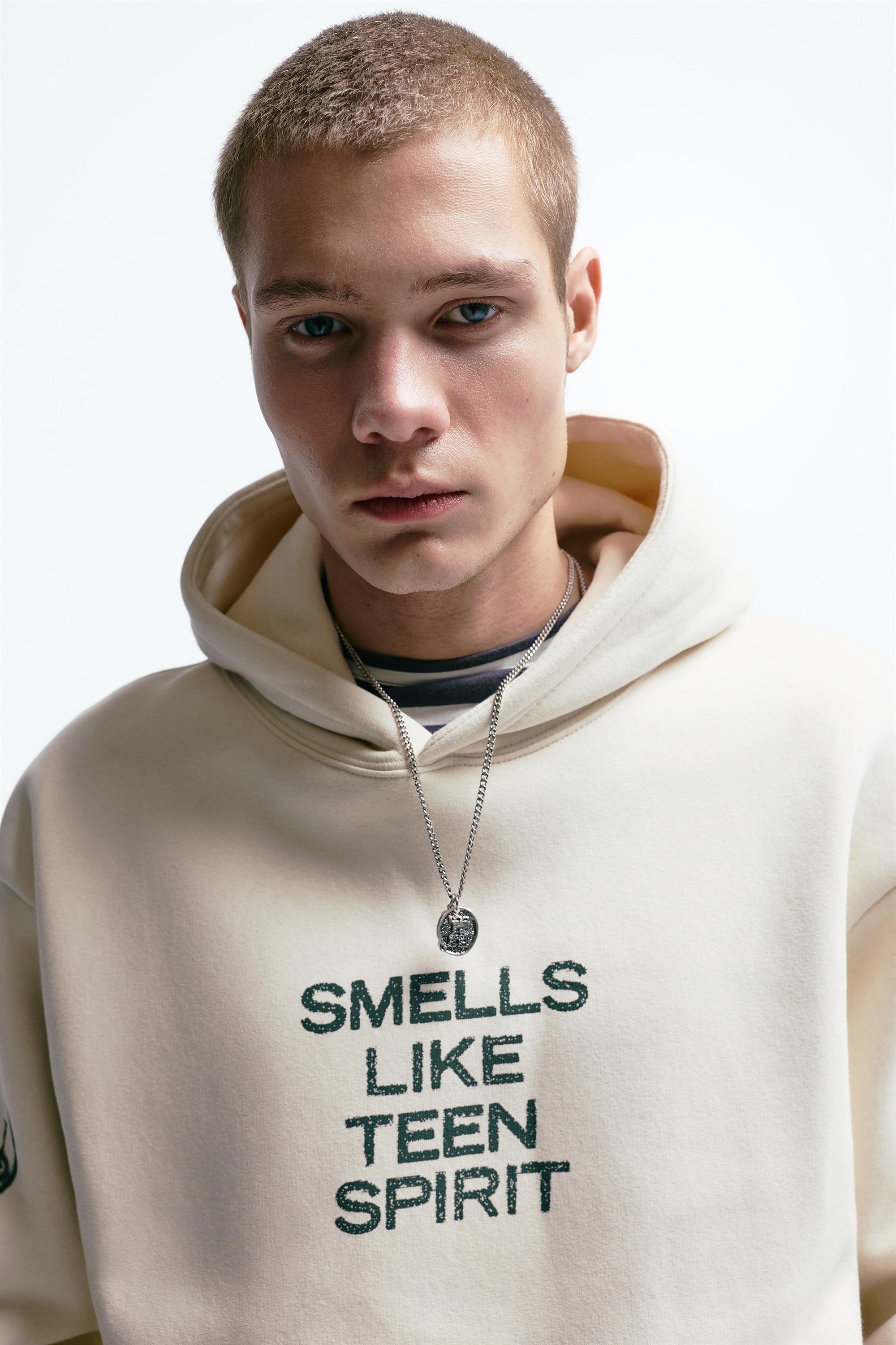 Nirvana kapüşonlu sweatshirt - Görsel 7