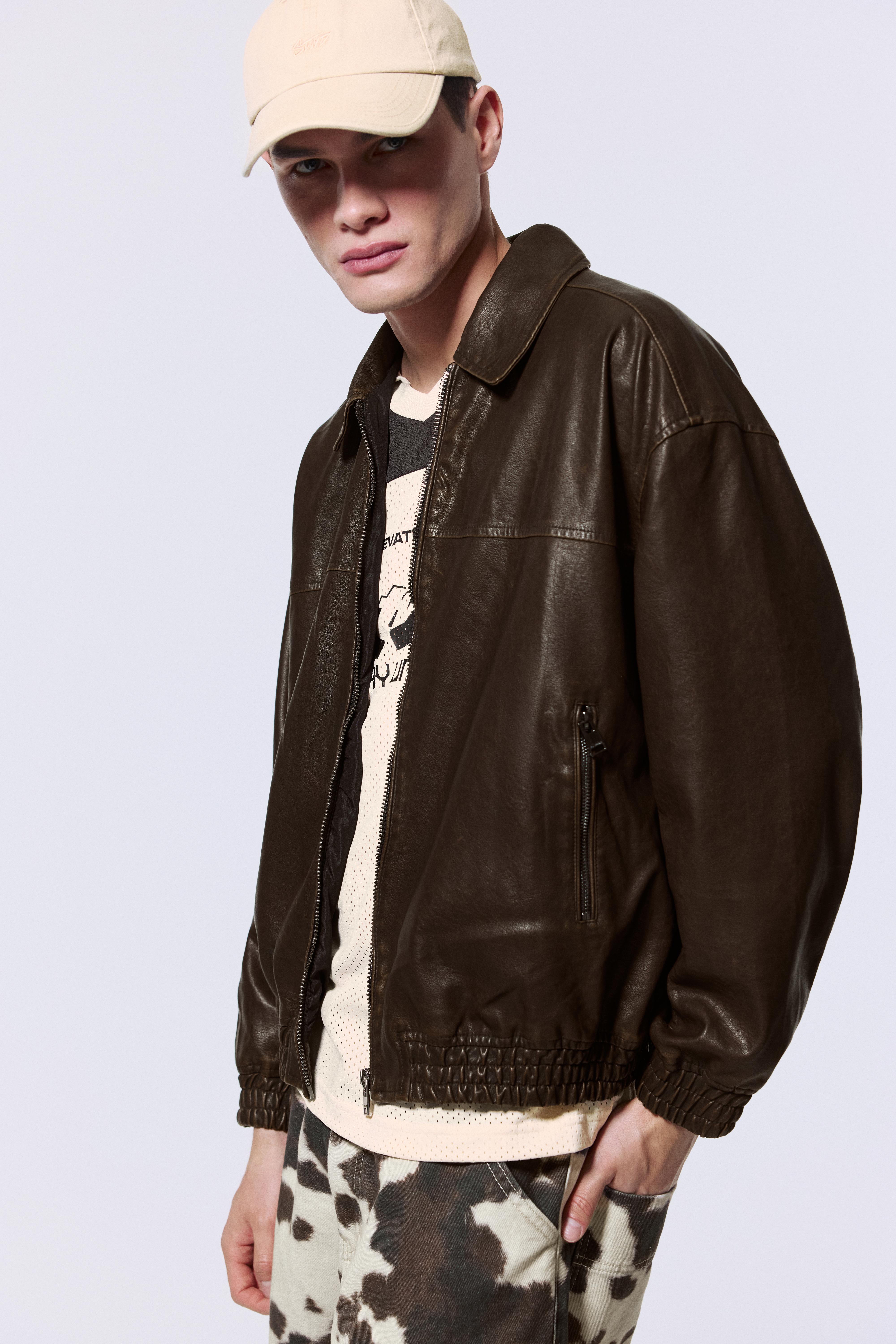 Suni Deri Baba Kesim Ceket - Görsel 113