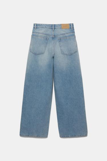 Pleated balloon fit baggy jeans — Pale blue 7