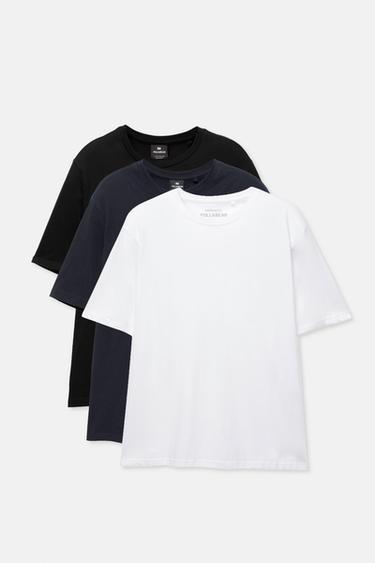 3-pack of short sleeve T-shirts — Navy 4