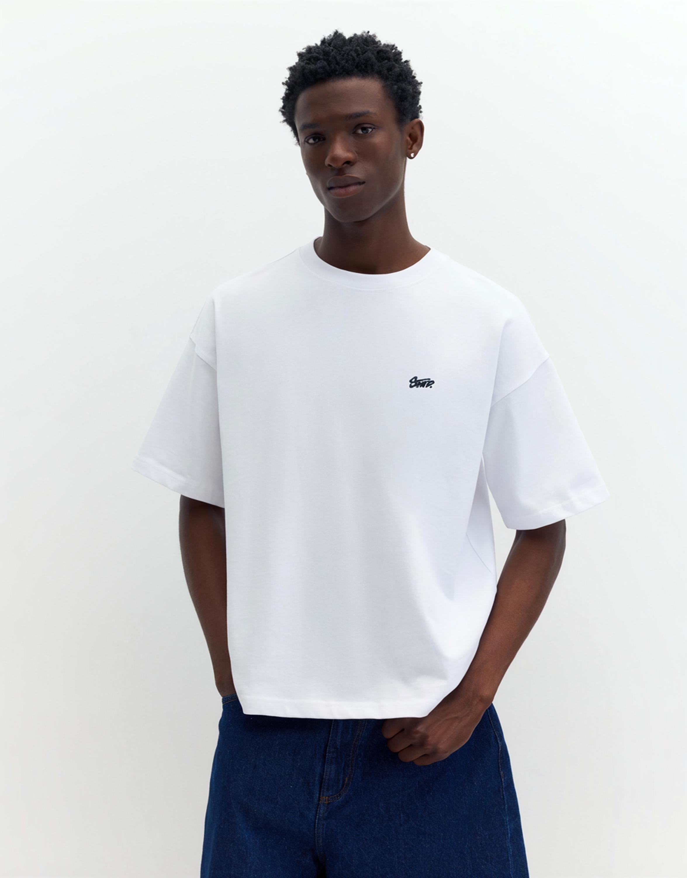 STWD logo boxy T-shirt — White