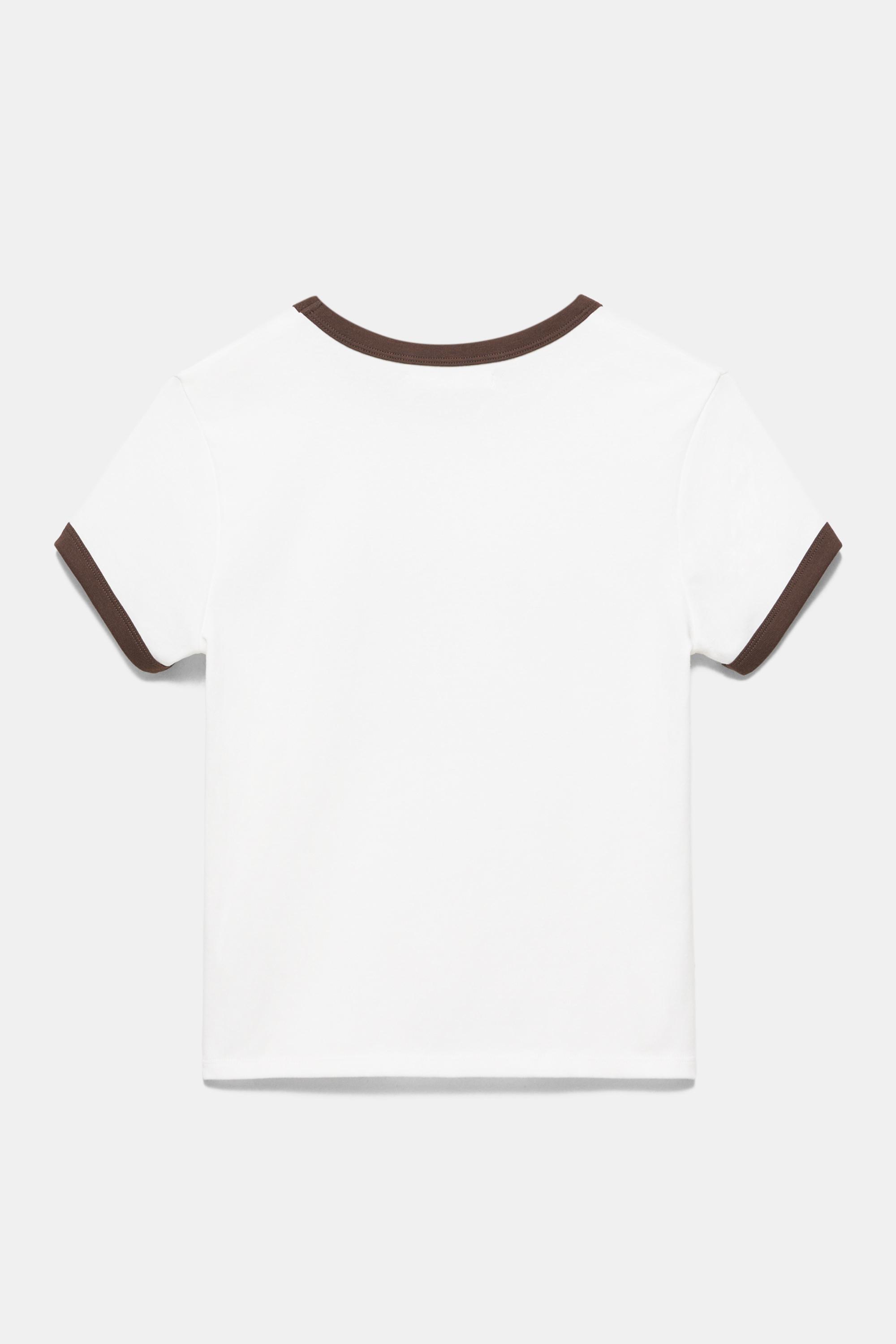 Ribbed graphic T-shirt — Ice