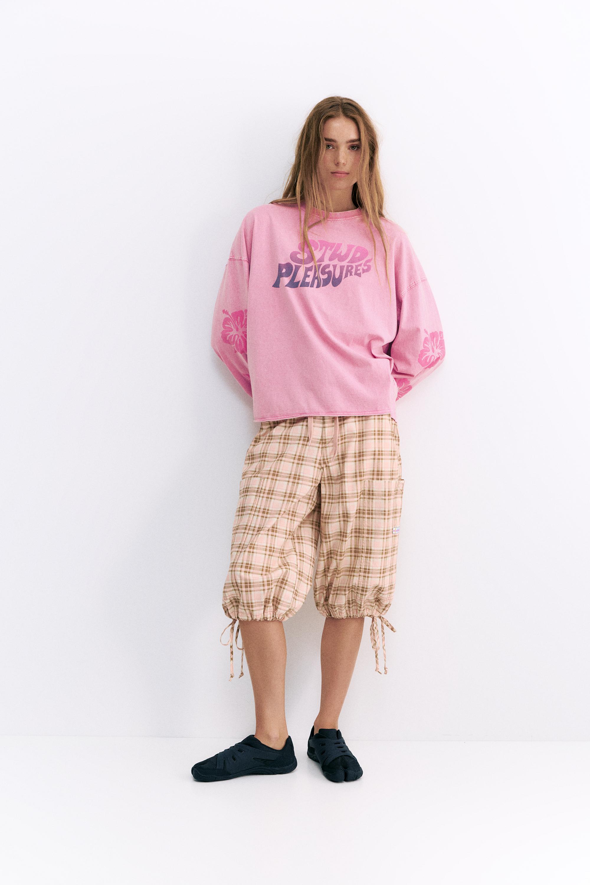 Pleasures x STWD long sleeve T-shirt — Pink