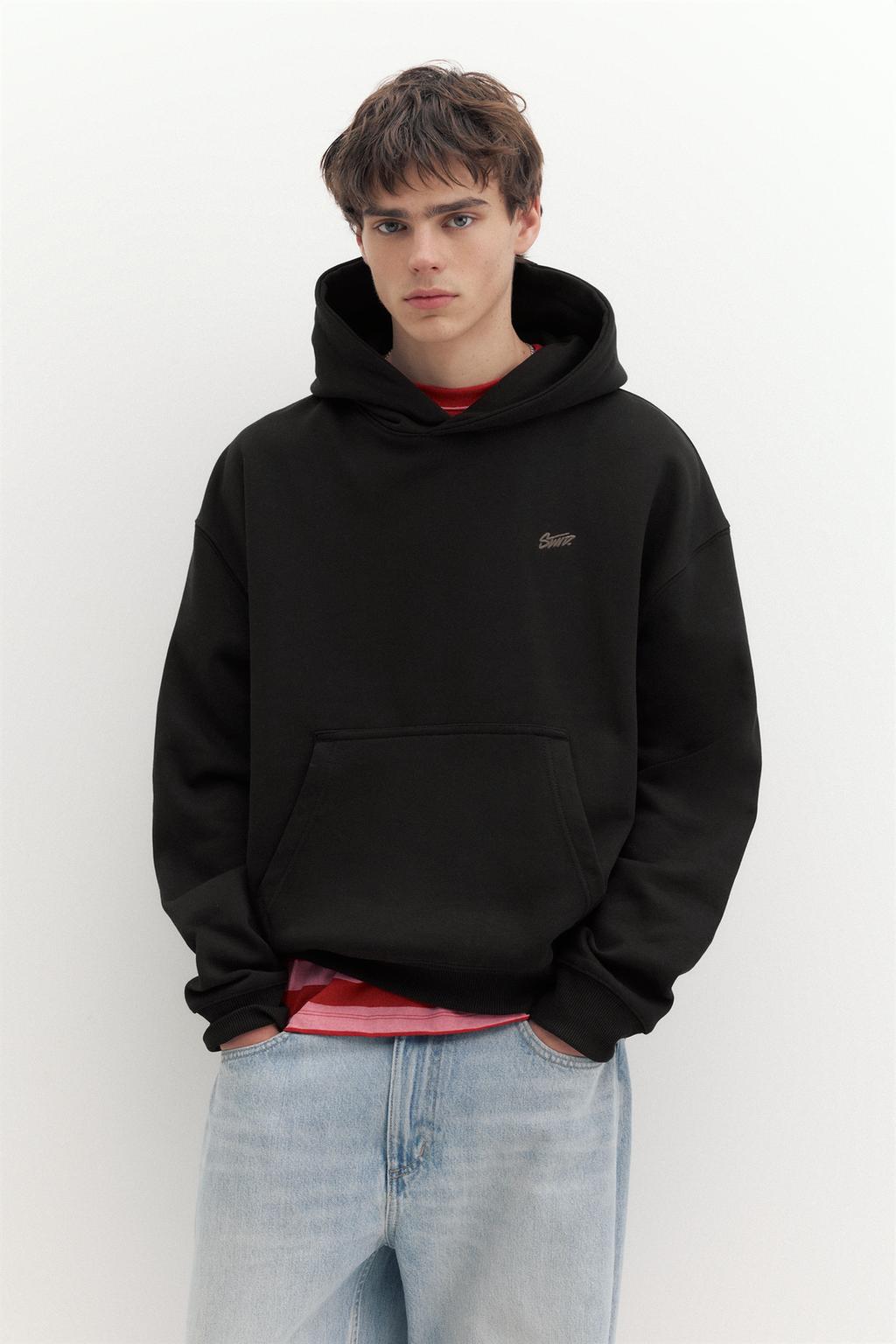 STWD logo boxy hoodie