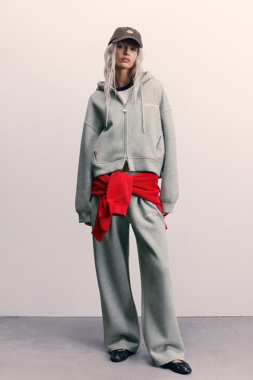 Pull&Bear Dickies başlıqlı zip-up sviter