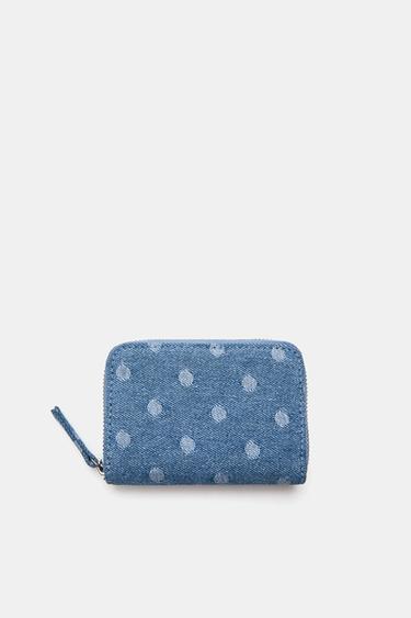 Denim polka dot wallet — Jeans 1