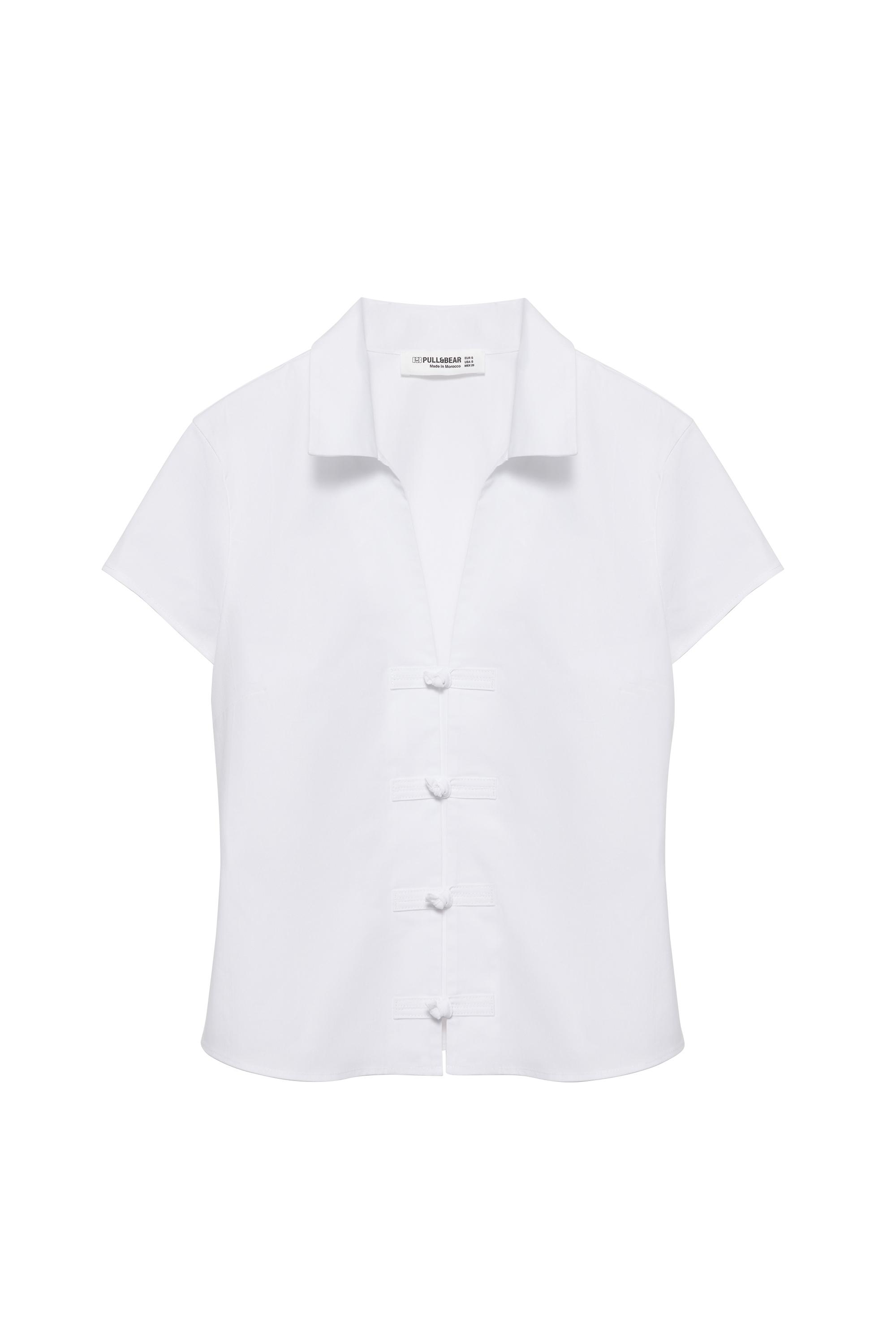 Vücuda oturan kısa kollu gömlek - Görsel 3