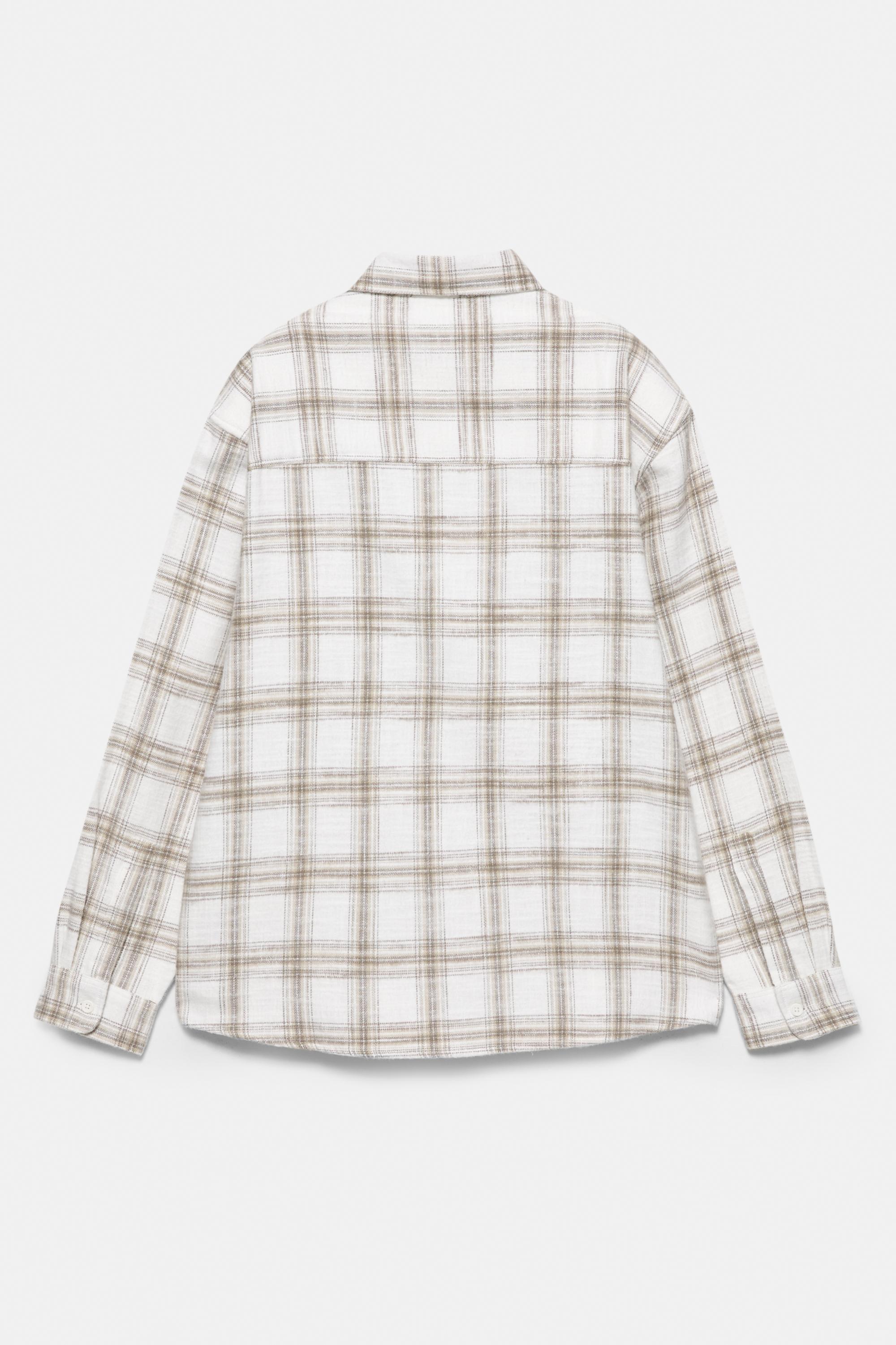 Kareli uzun kollu gömlek