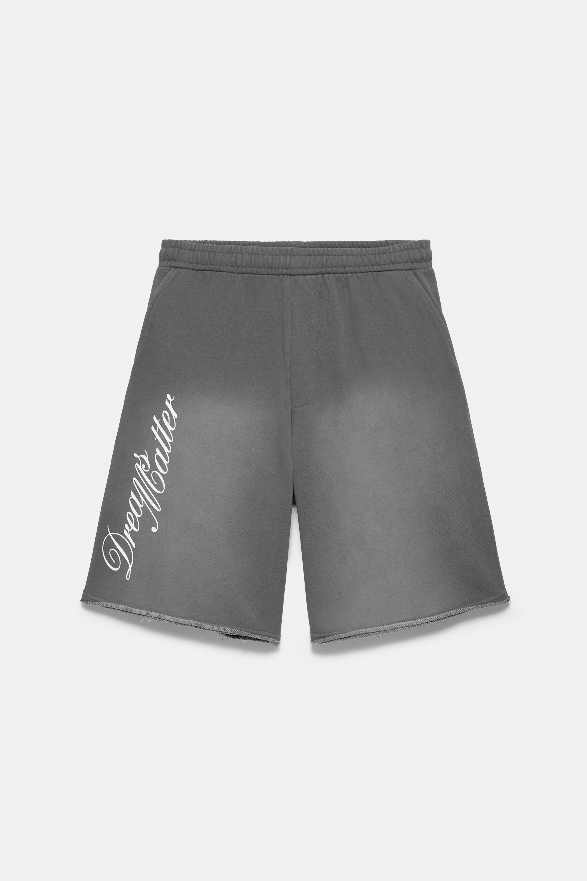 Graphic skater Bermuda sweatshorts — Grey