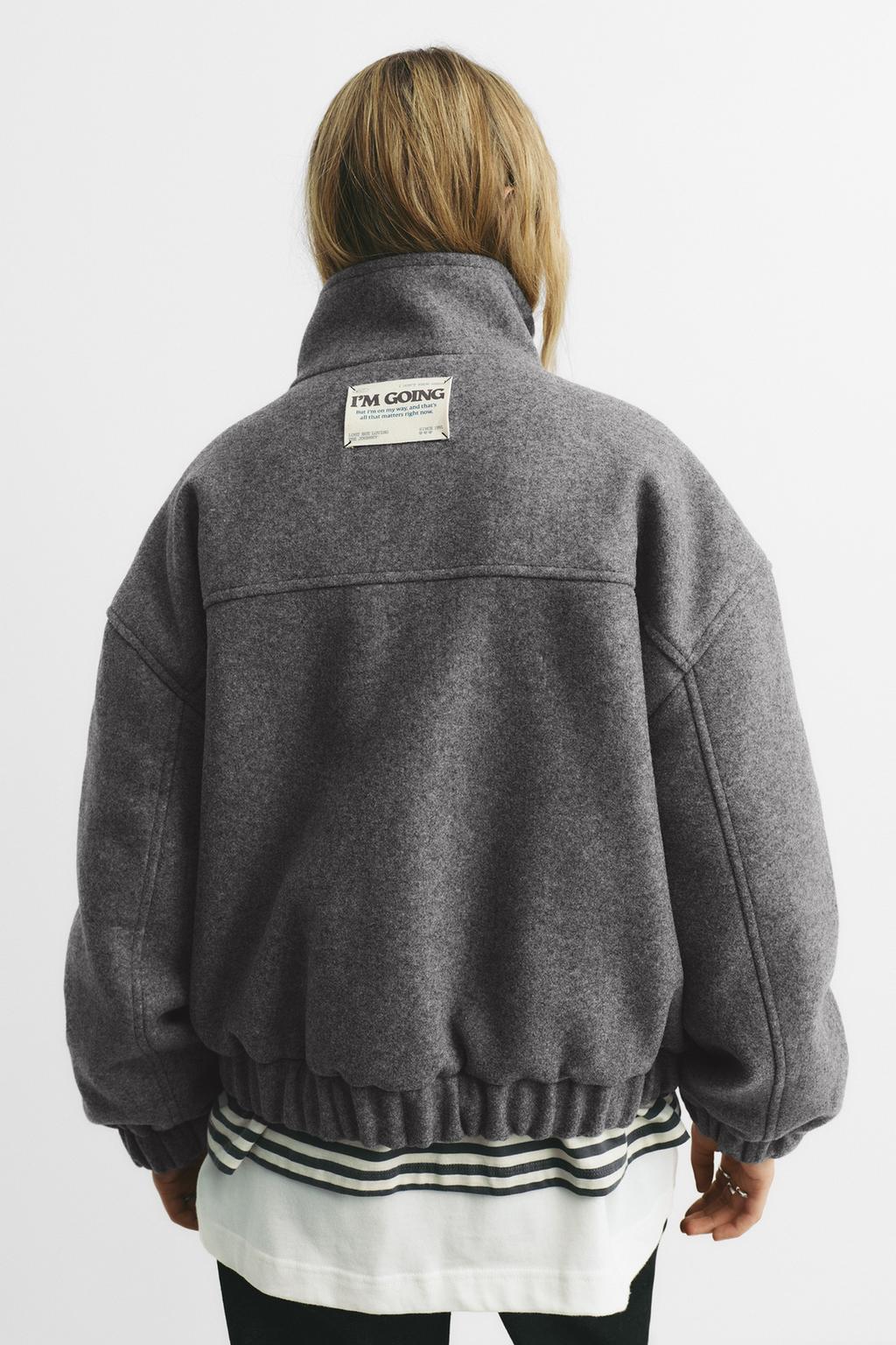 Chaqueta oversize paño PULL&BEAR