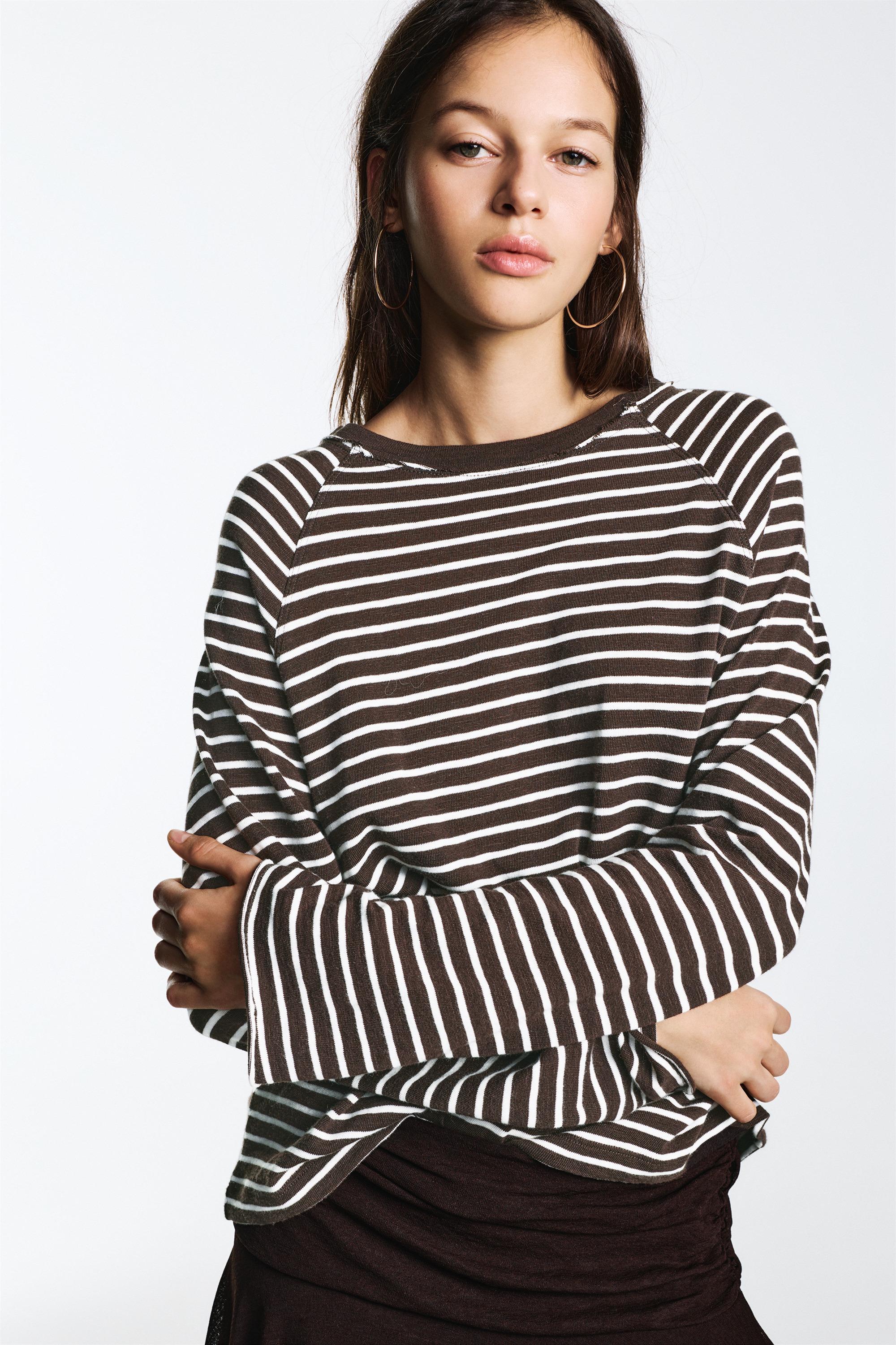 Uzun kollu reglan kesim t-shirt - Görsel 38