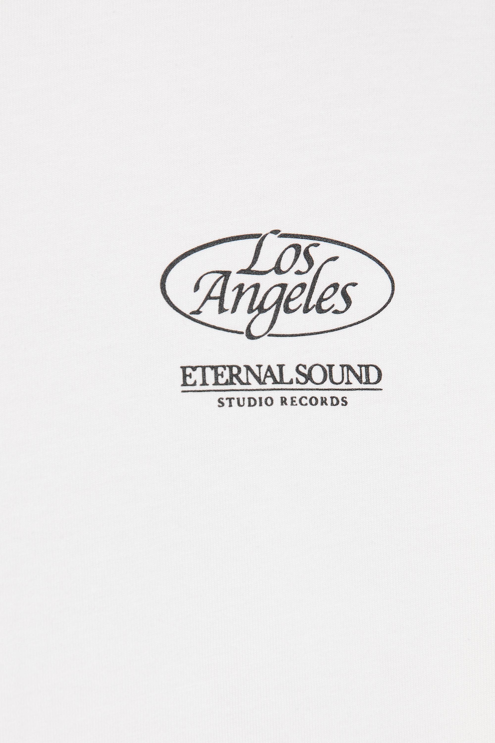 Los Angeles grafik baskılı relaxed fit Tişört - Görsel 3