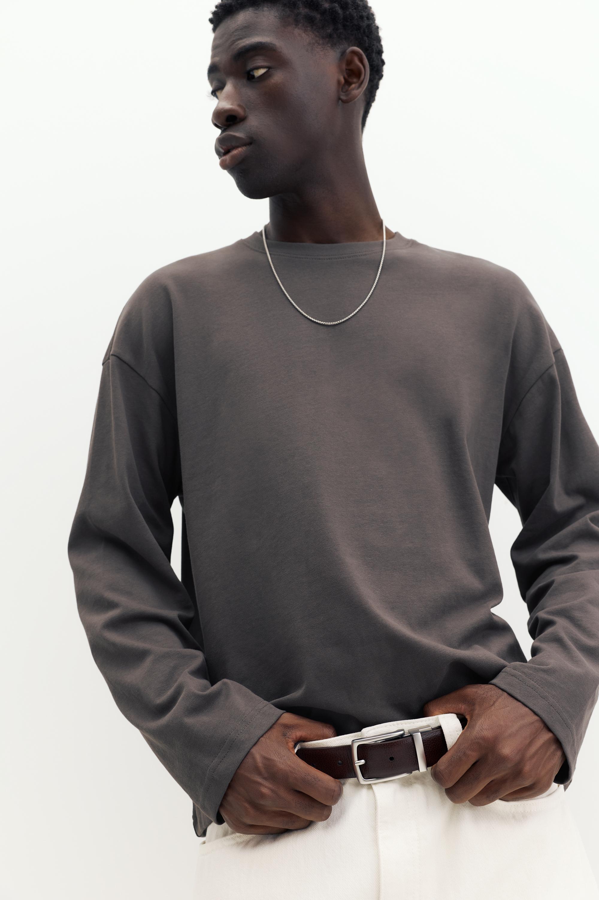 Reversible leather effect belt — Others