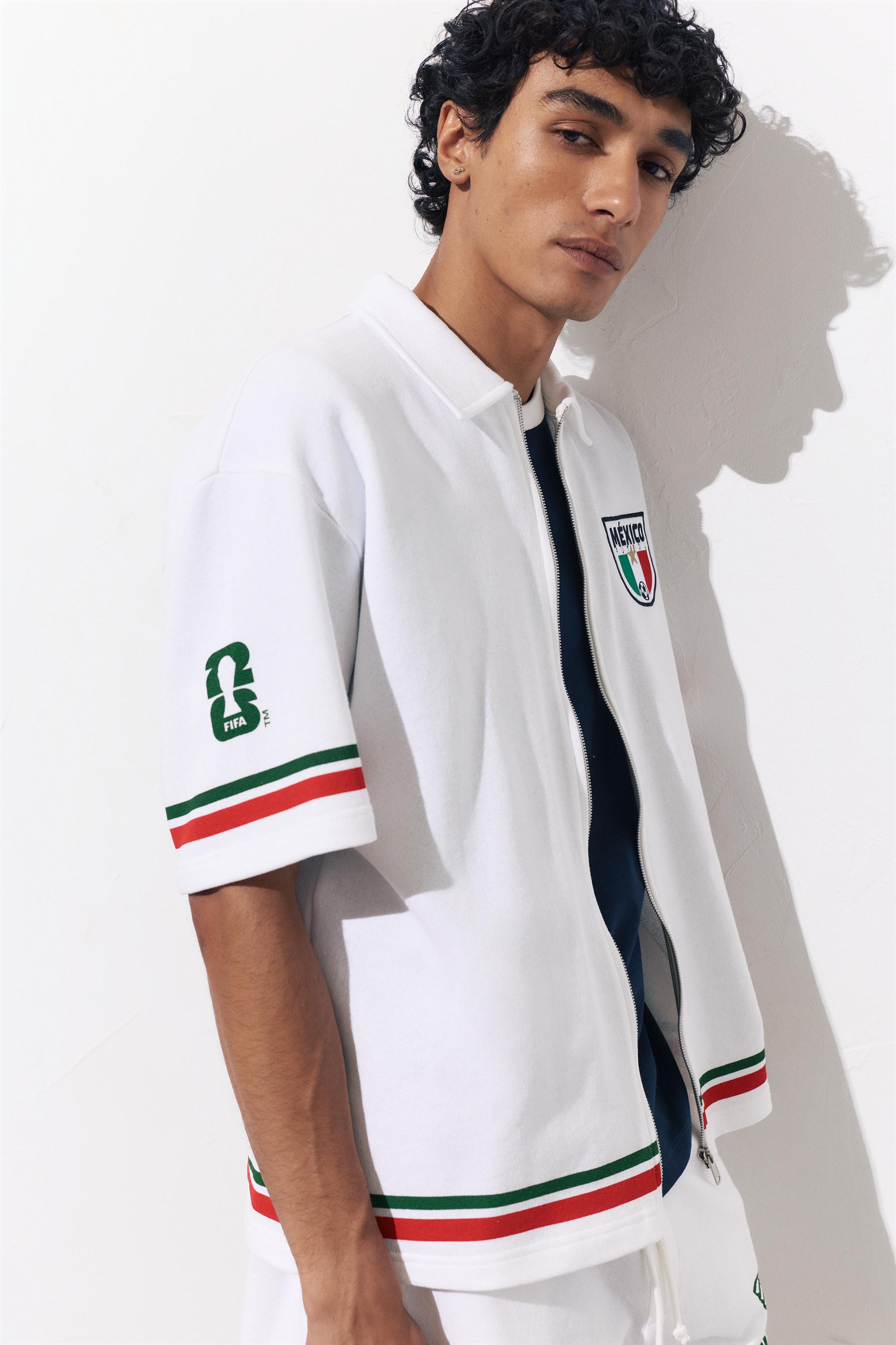 Mexico FIFA WORLD CUP 26™ zip polo shirt — Off white