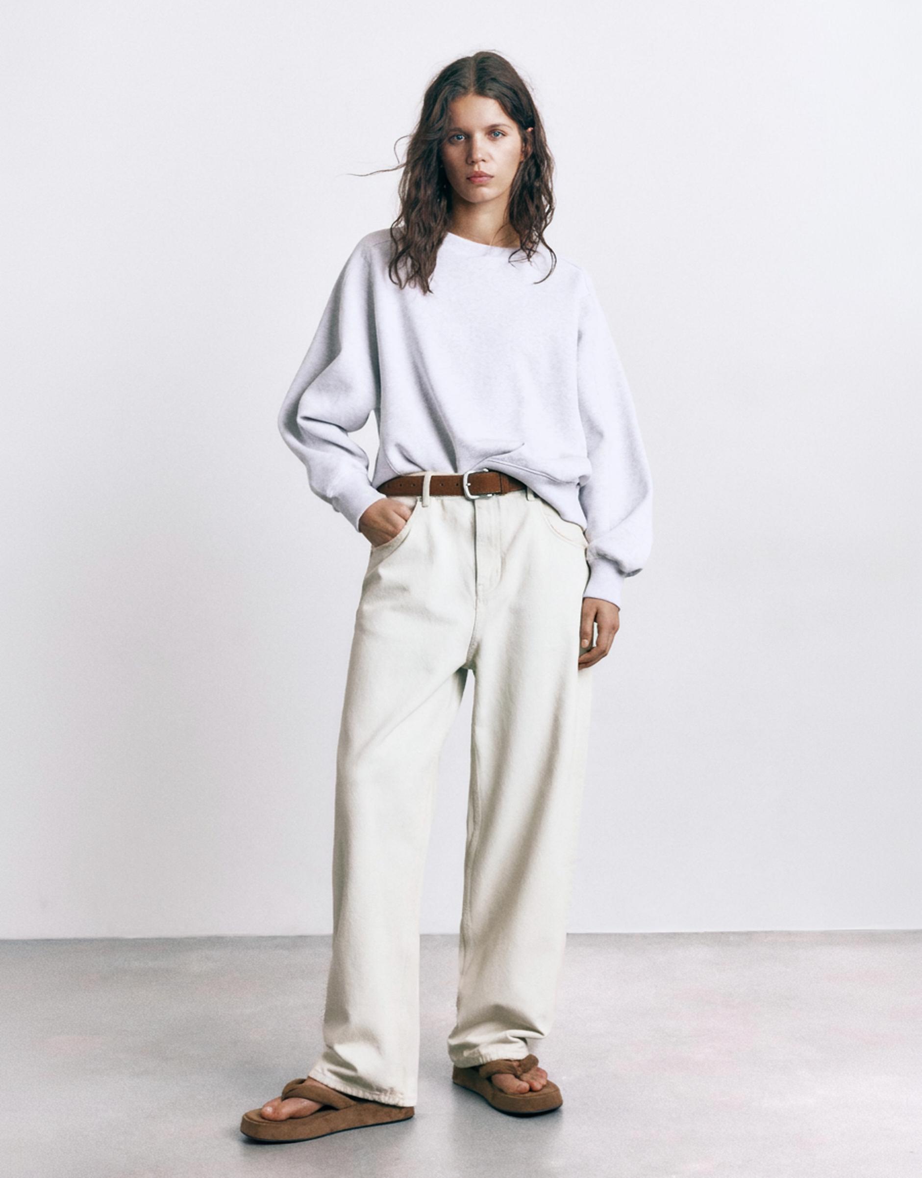 Oversize polar sweatshirt - Görsel 7