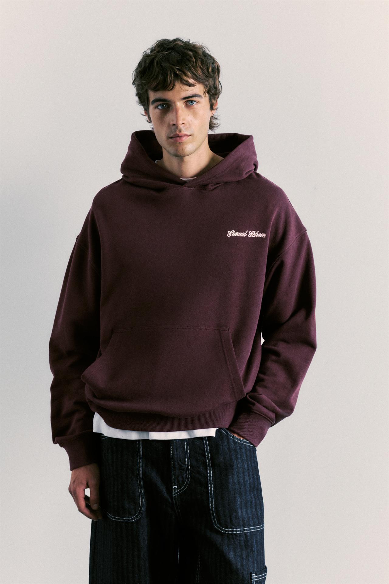 Eternal Echoes hoodie — Wine