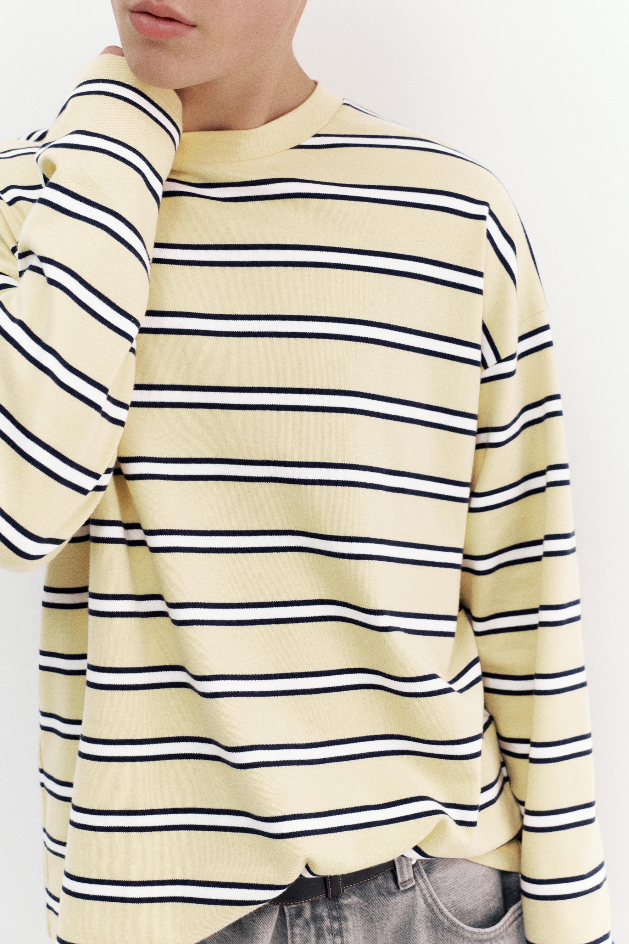 Uzun kollu çizgili t-shirt - Görsel 28