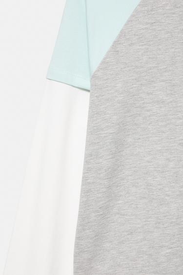 Double raglan sleeve T-shirt — Grey 8