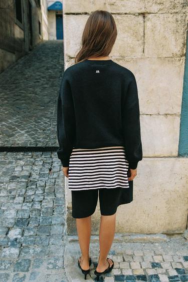 Black number graphic jumper — Black 2