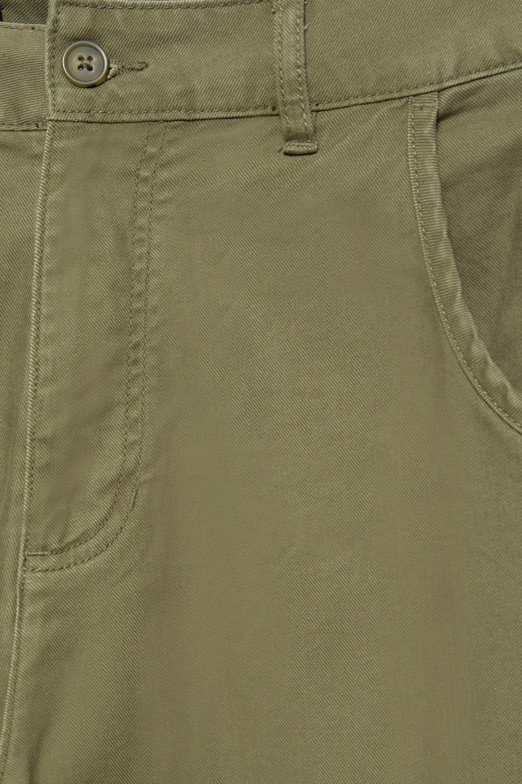 Barrel cargo trousers — Khaki