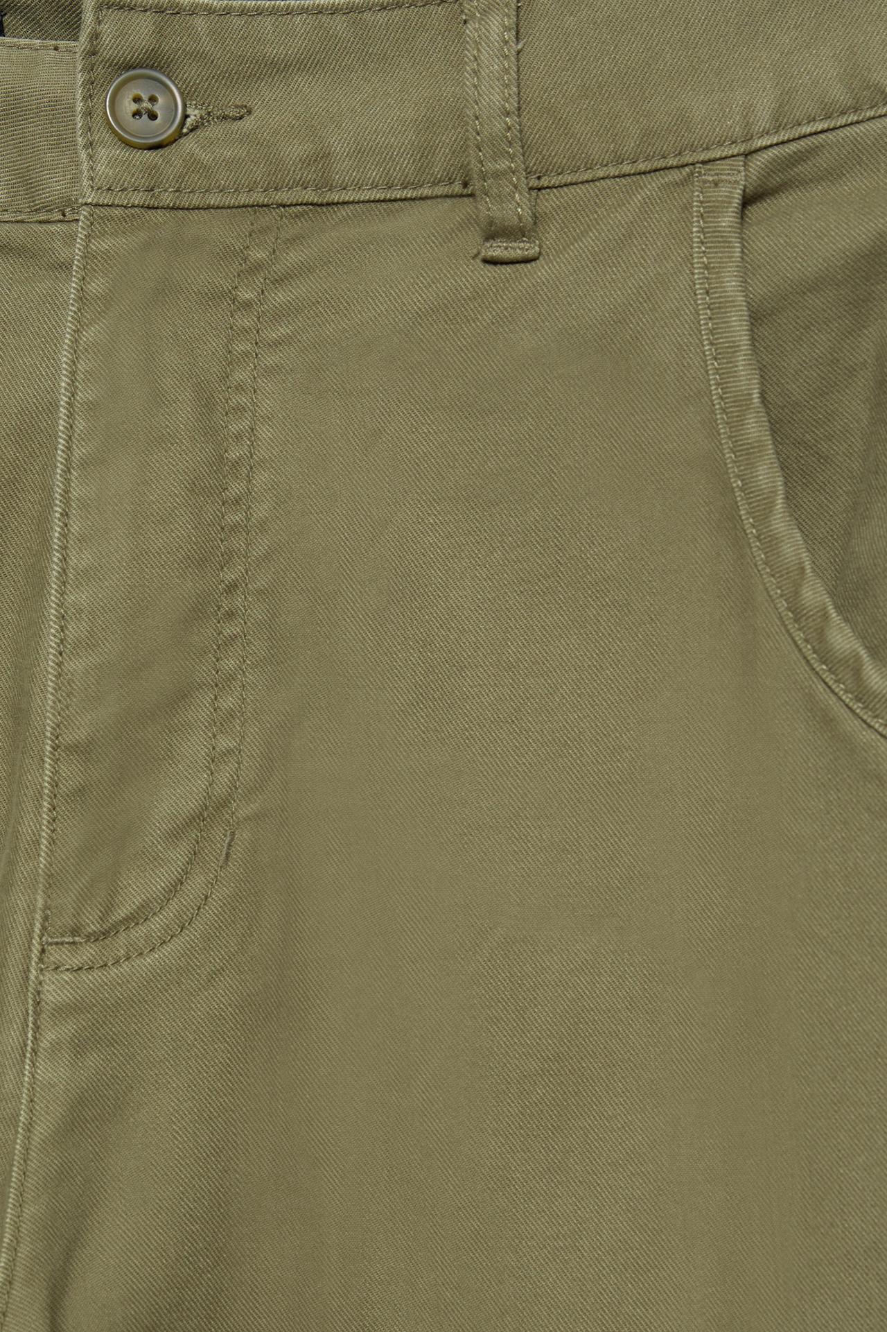 Barrel-leg cargo trousers — Khaki