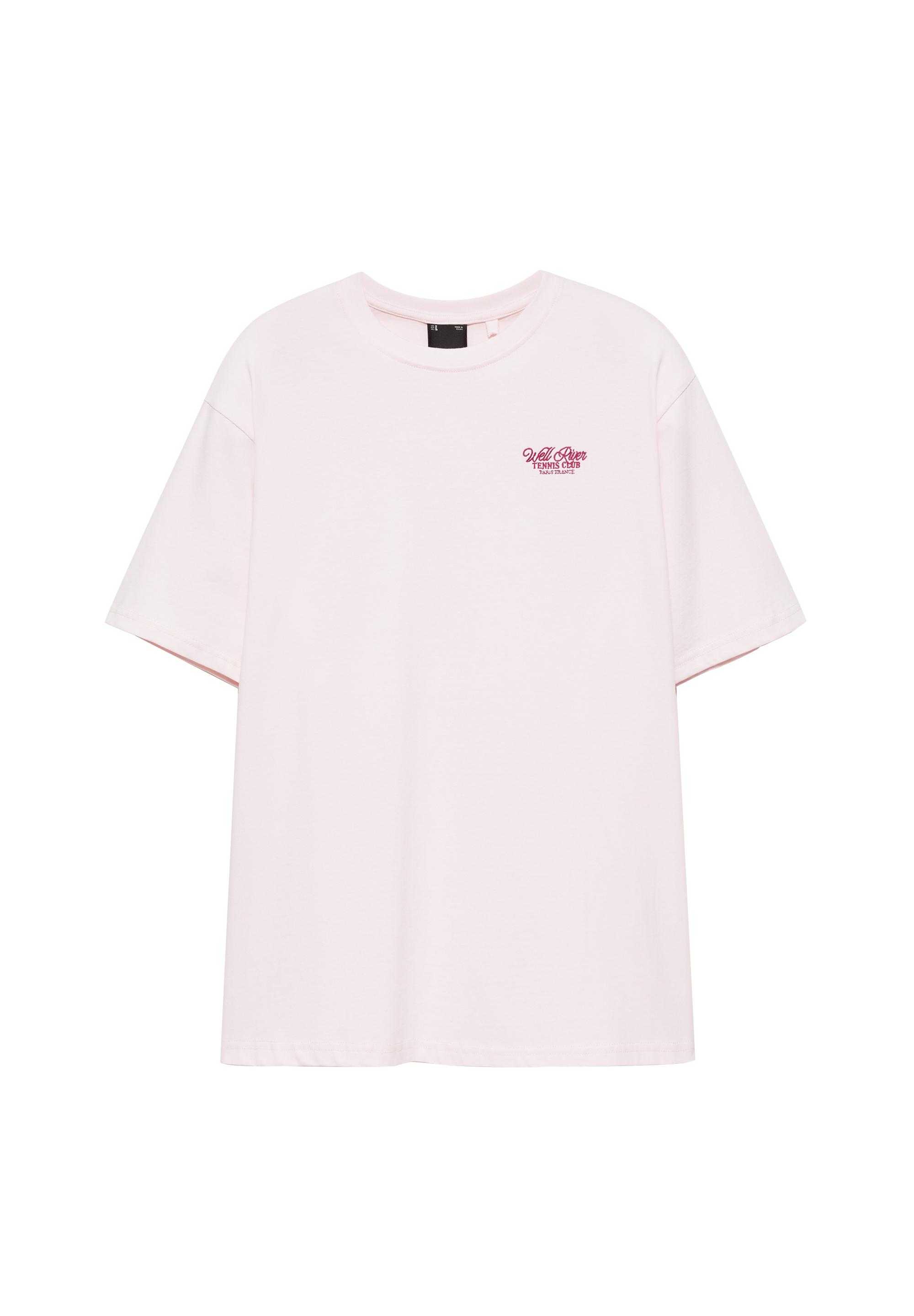 Tennis Club graphic T-shirt — Pink
