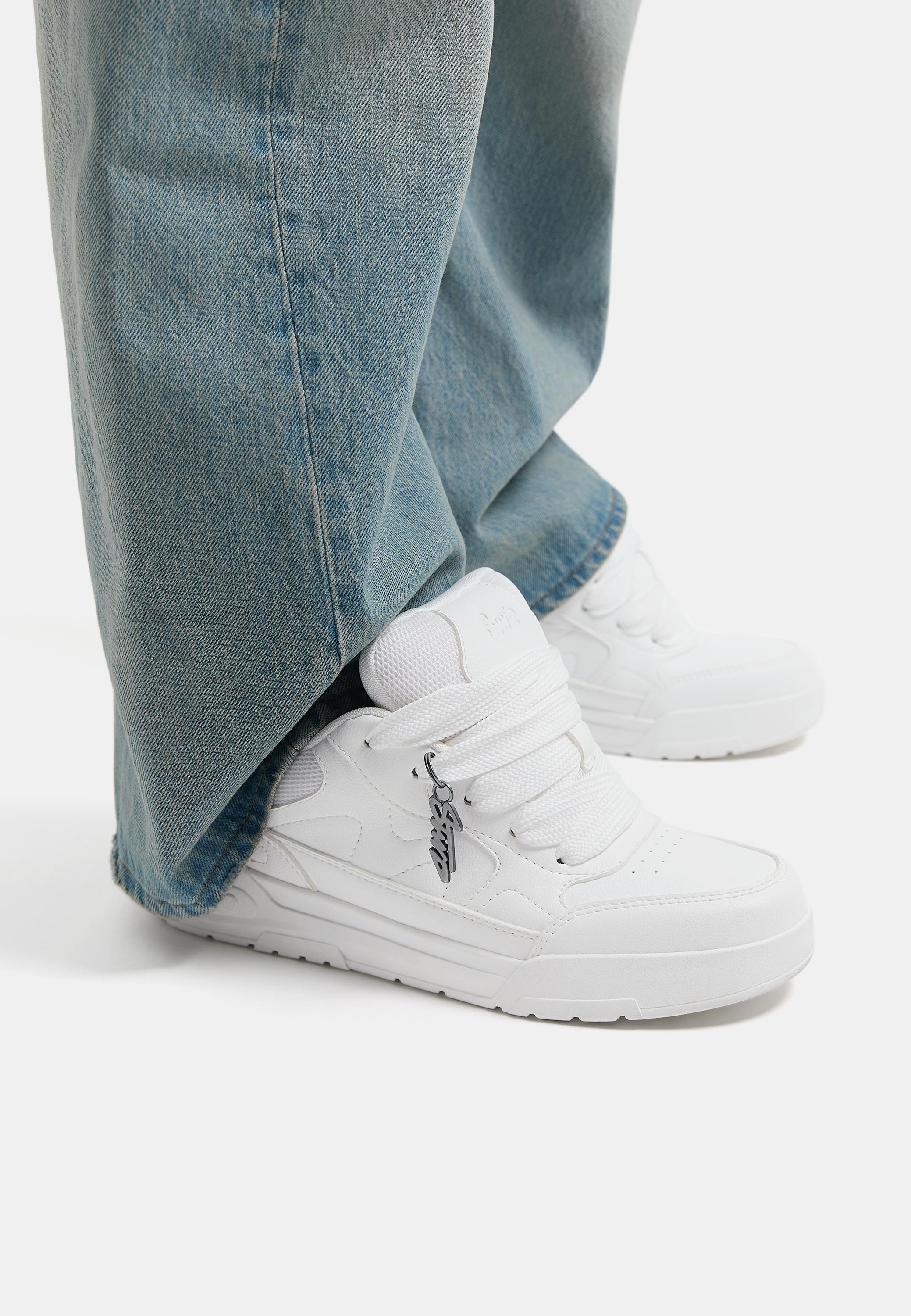 STWD embellished skate trainers — White