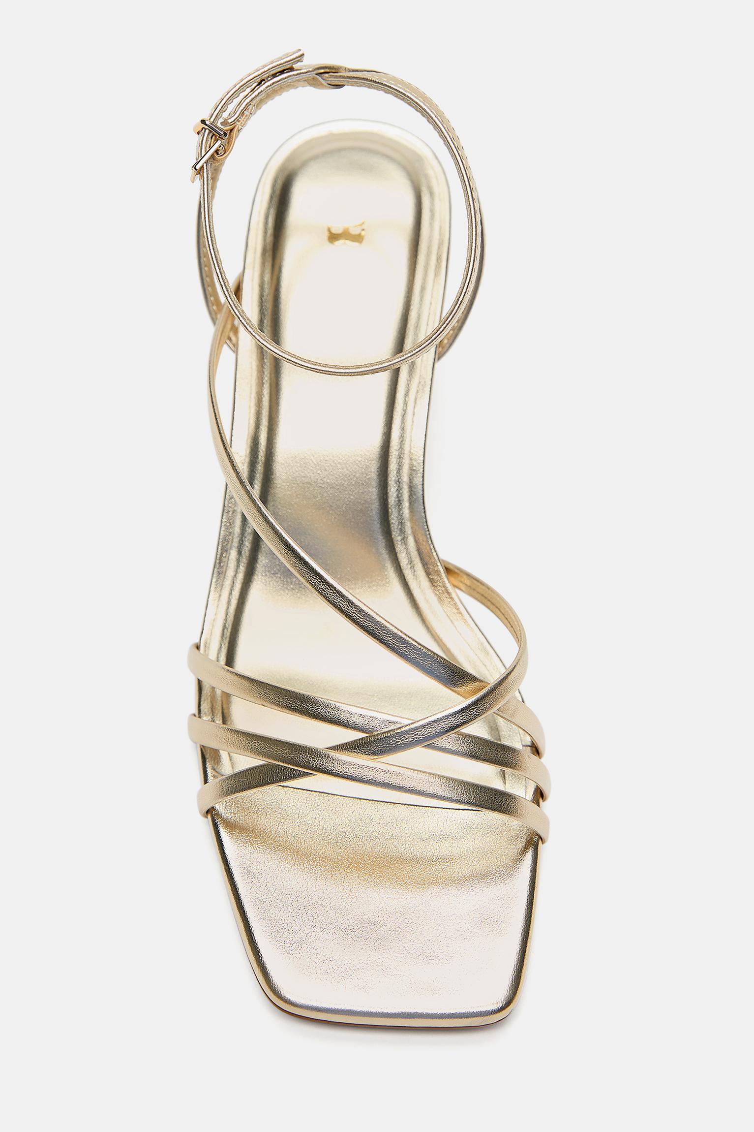 Strappy high-heel sandals — Gold