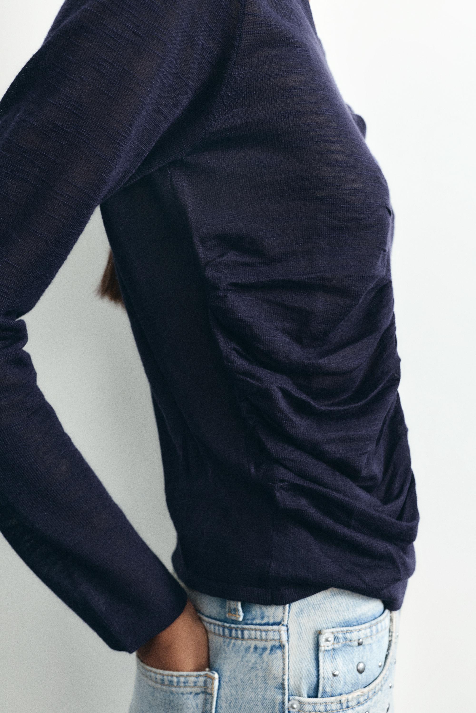 Pull&Bear İnce büzgülü kazak