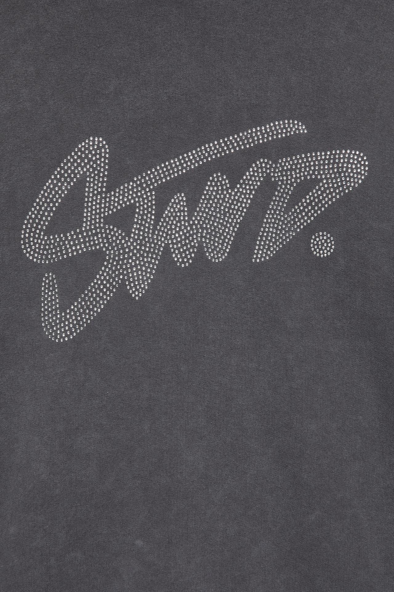 STWD rhinestone graphic sweatshirt — Anthracite grey