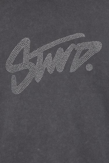 STWD rhinestone graphic sweatshirt — Anthracite grey 7