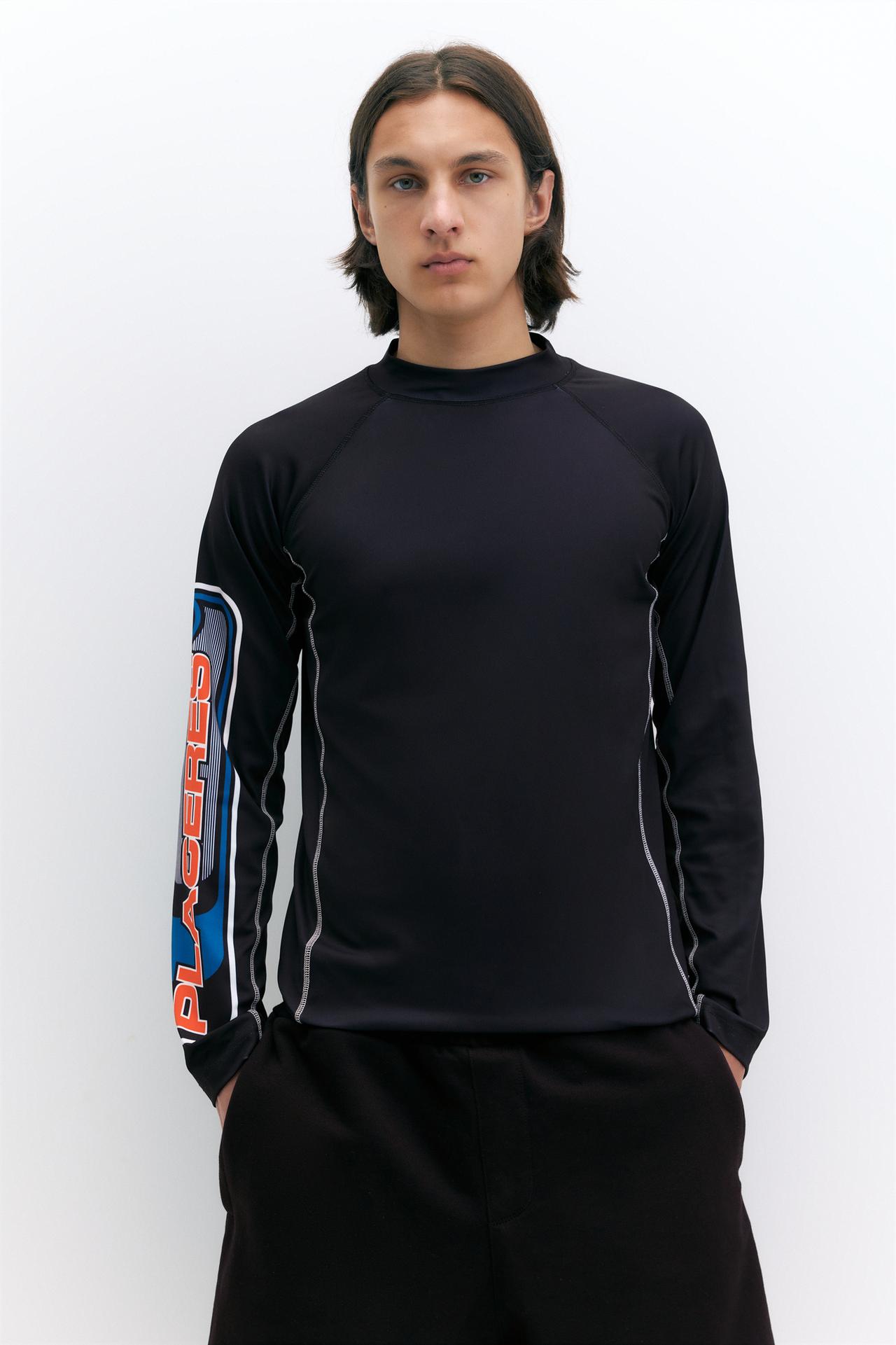 Pleasures x STWD high neck T-shirt — Black