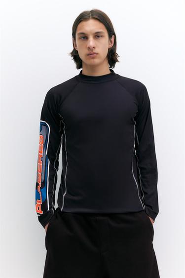 Pleasures x STWD high neck T-shirt — Black 4
