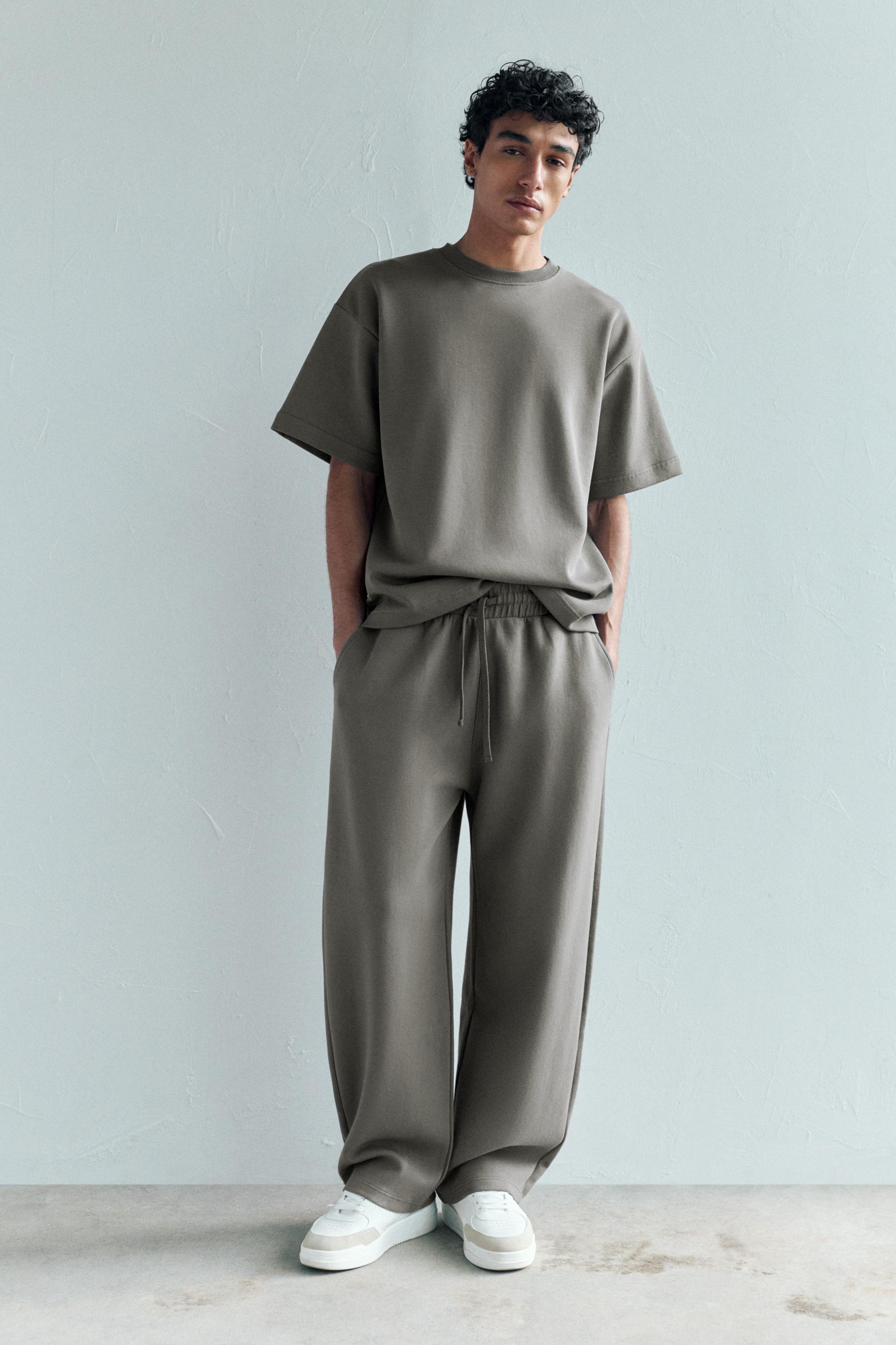 Basic short sleeve sweatshirt — Anthracite grey