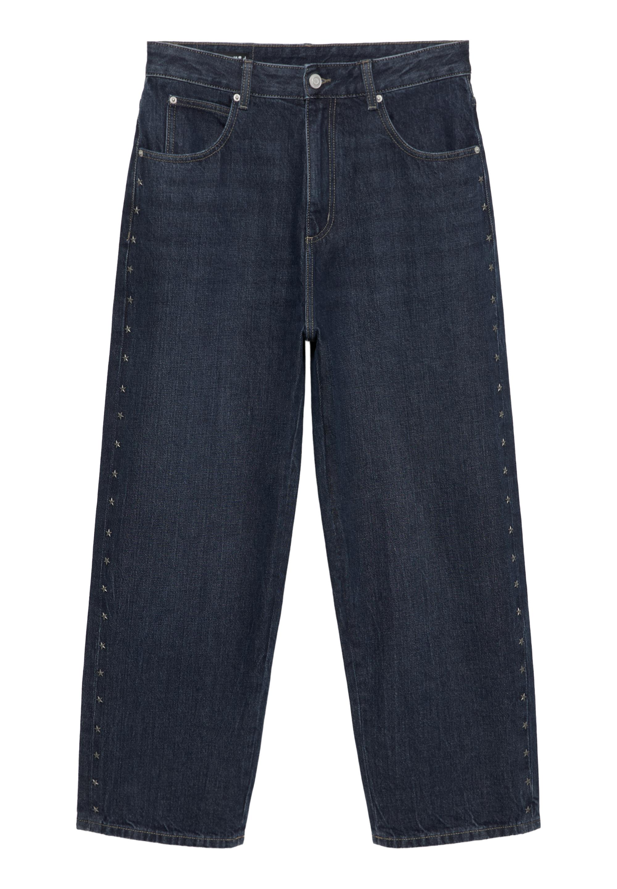 Yıldız detaylı baggy relaxed jean - Görsel 3