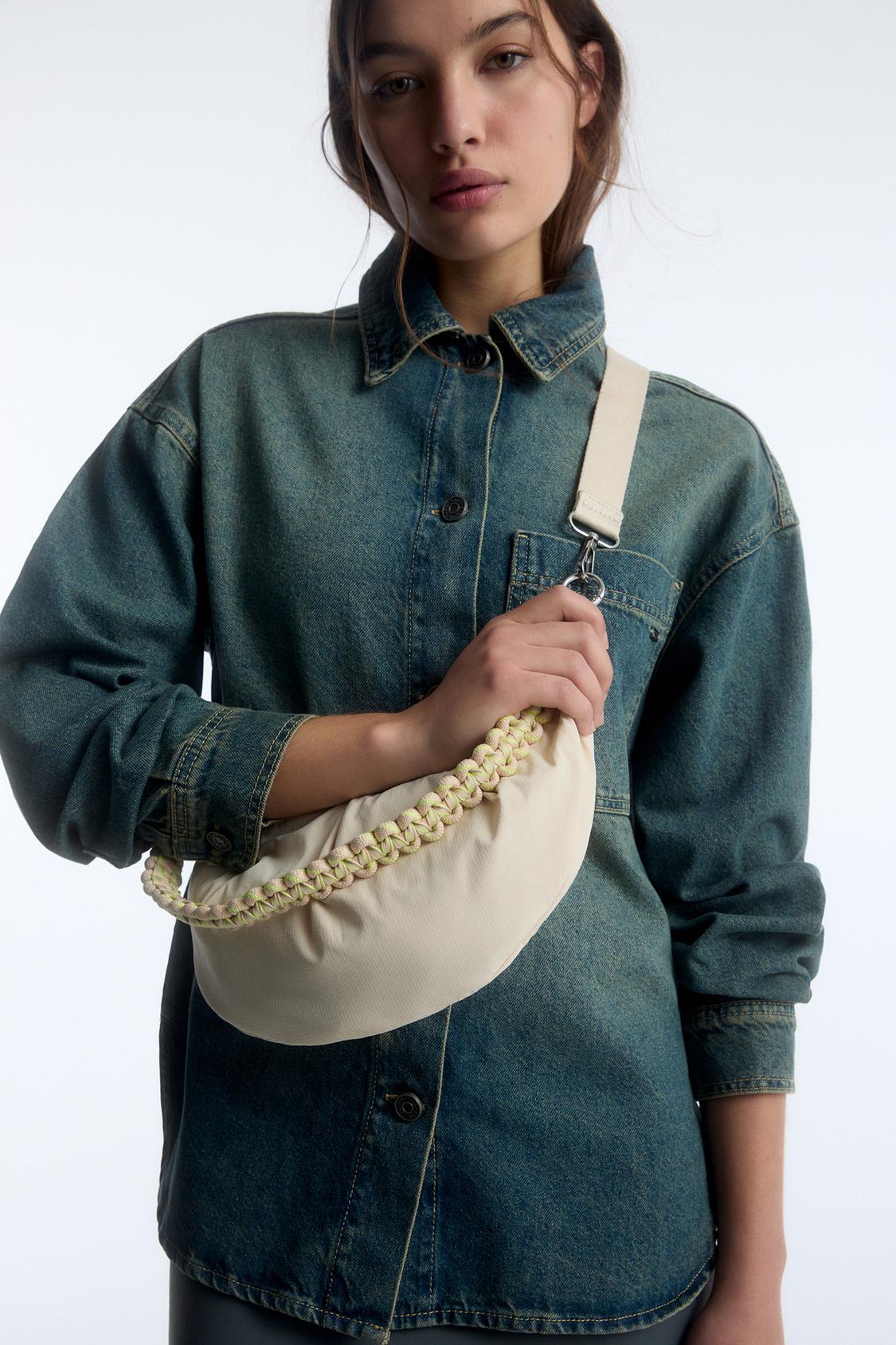 Half-moon cord shoulder bag - PULL&BEAR