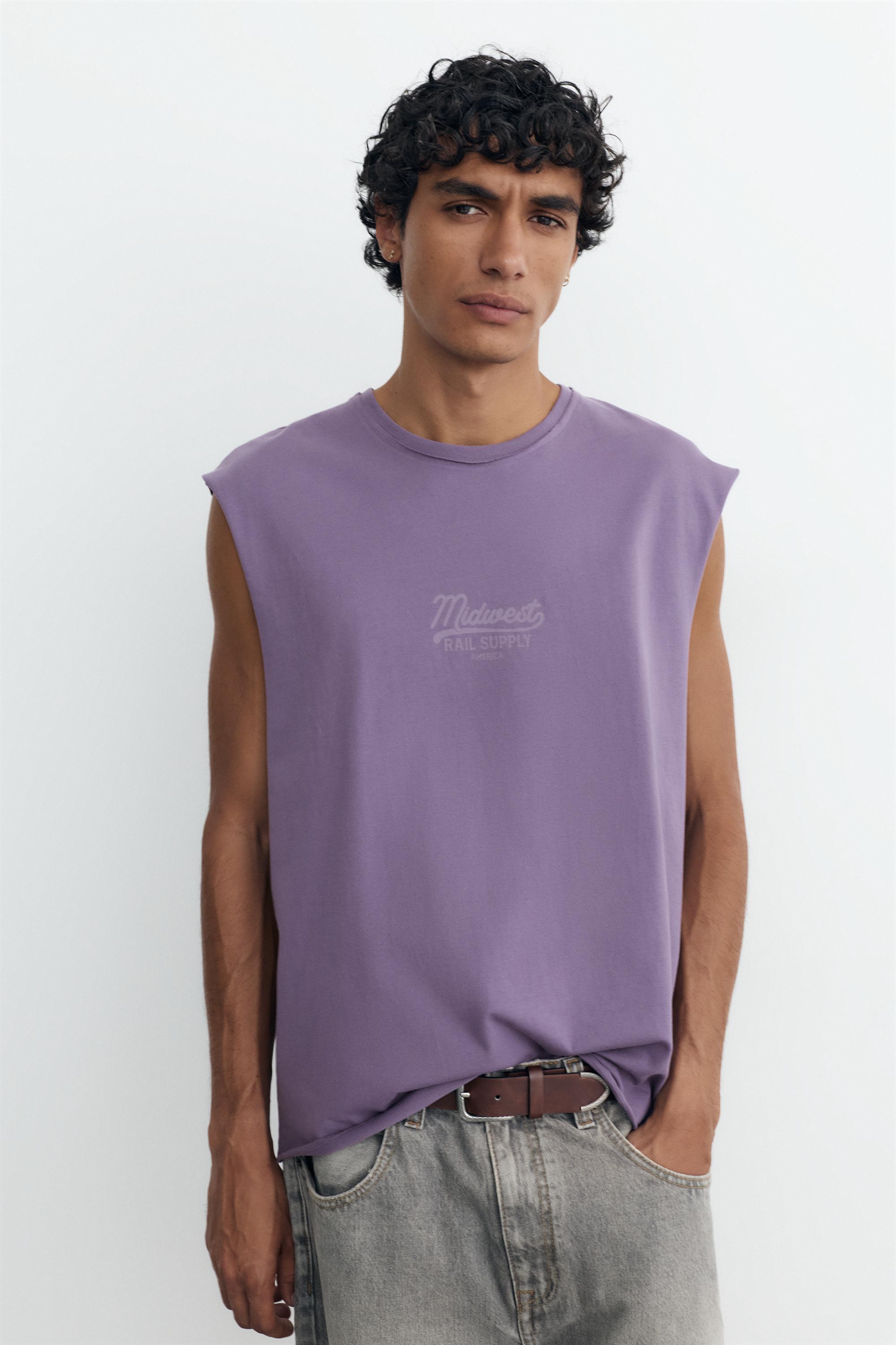 Midwest graphic tank top — Mulberry