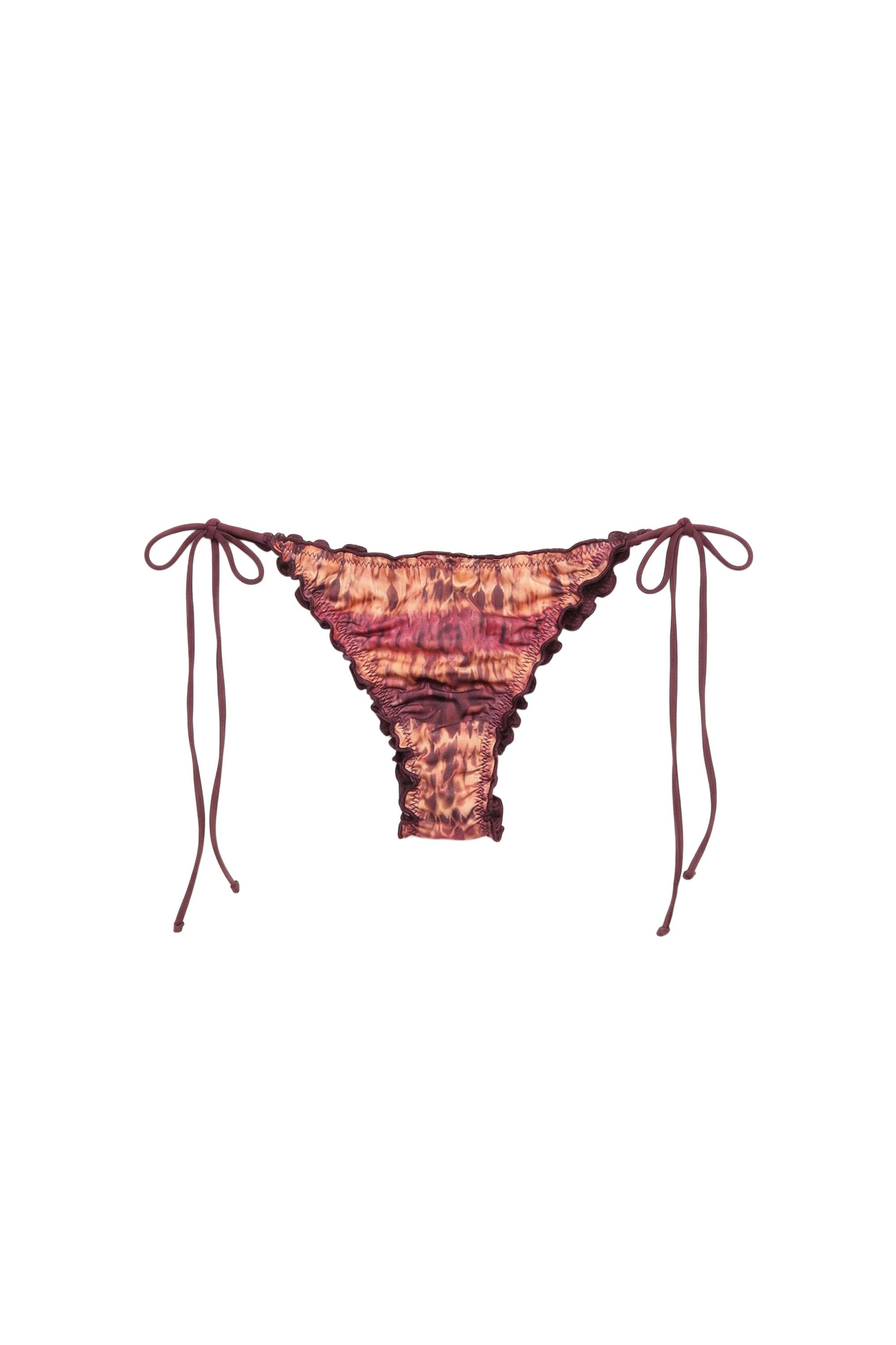 Pull&Bear Fırfır detaylı tie-dye bikini altı