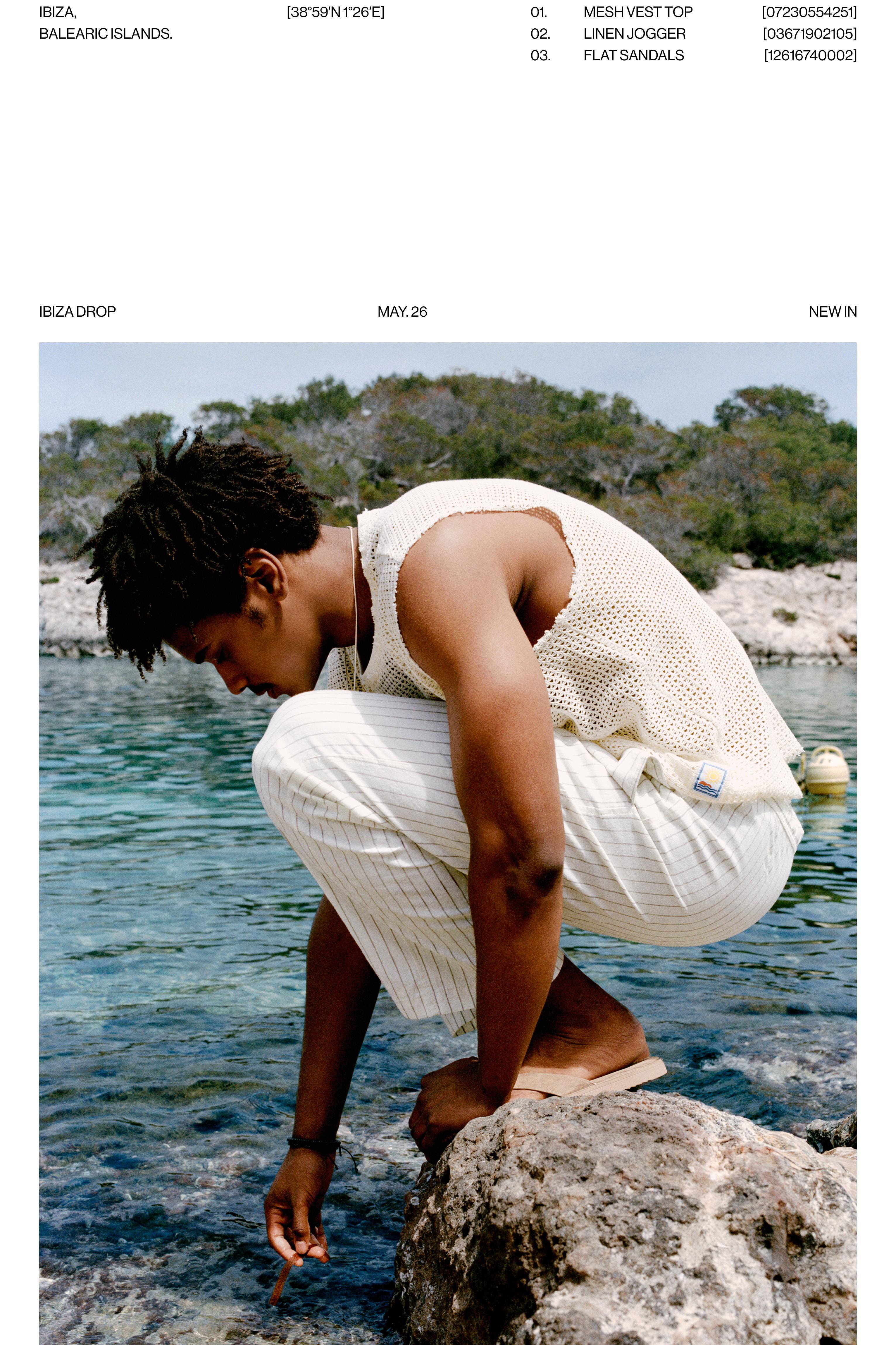 Mesh strappy top — Off white