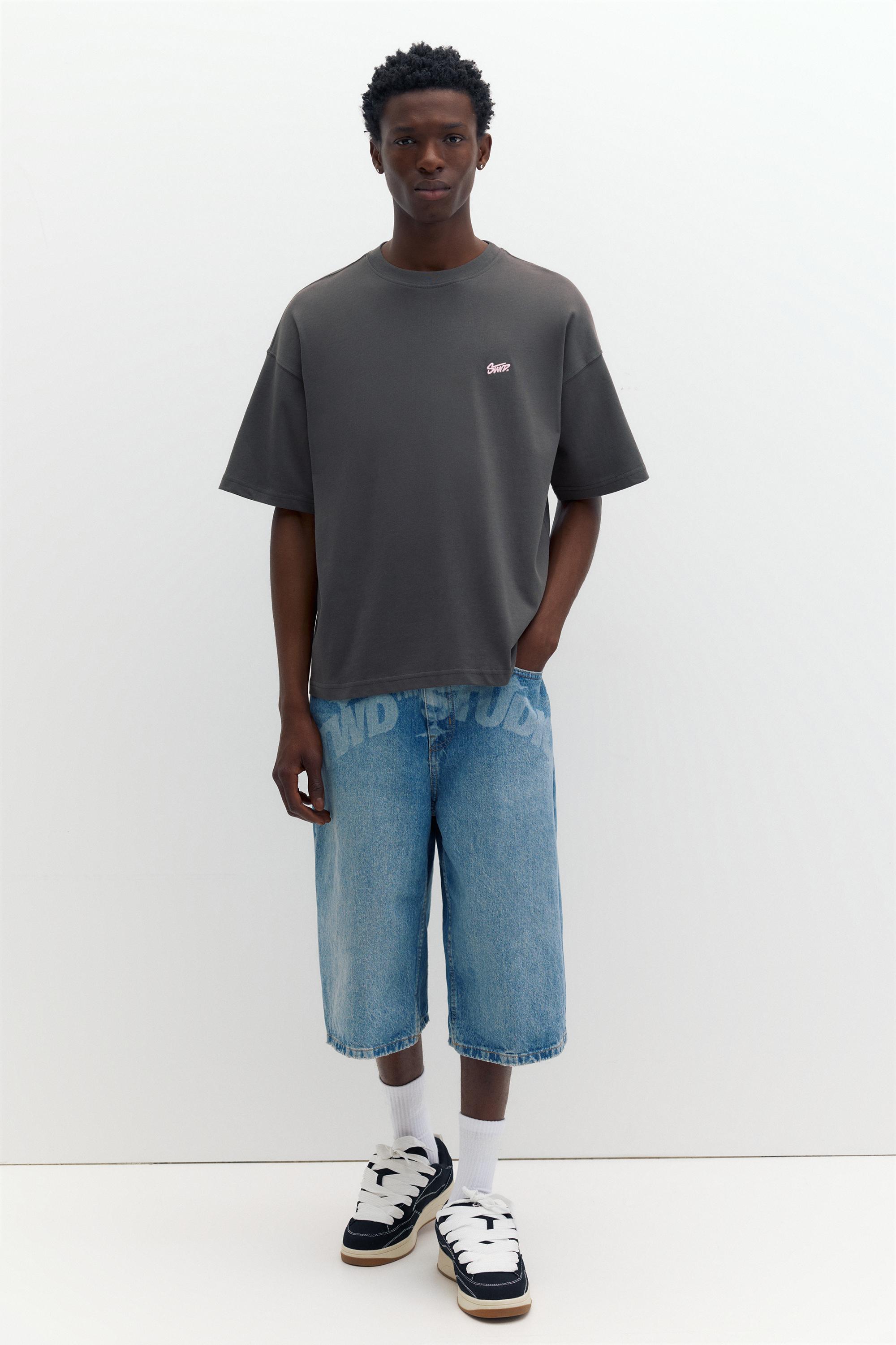 STWD logolu salaş t-shirt - Görsel 15