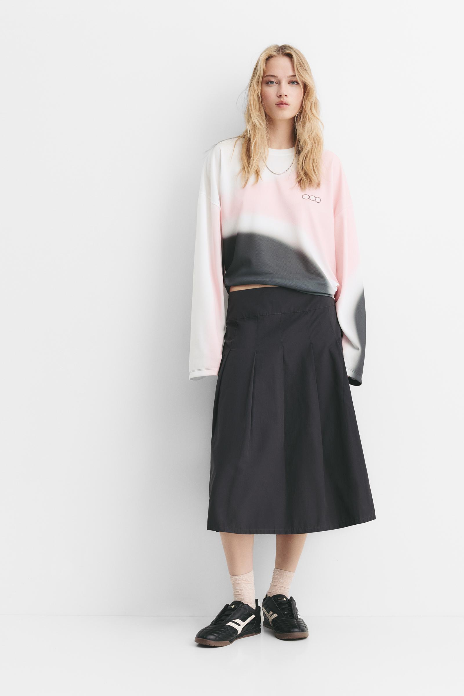 Mesh-Shirt Mit Farbverlauf